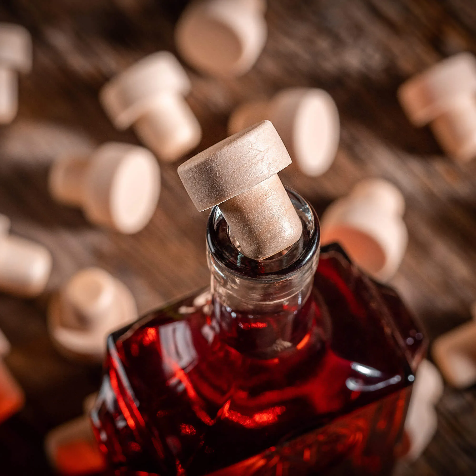 Velletri vyno butelio kamštis, sintetinis grybo formos, 17,5 mm, 1 vnt.