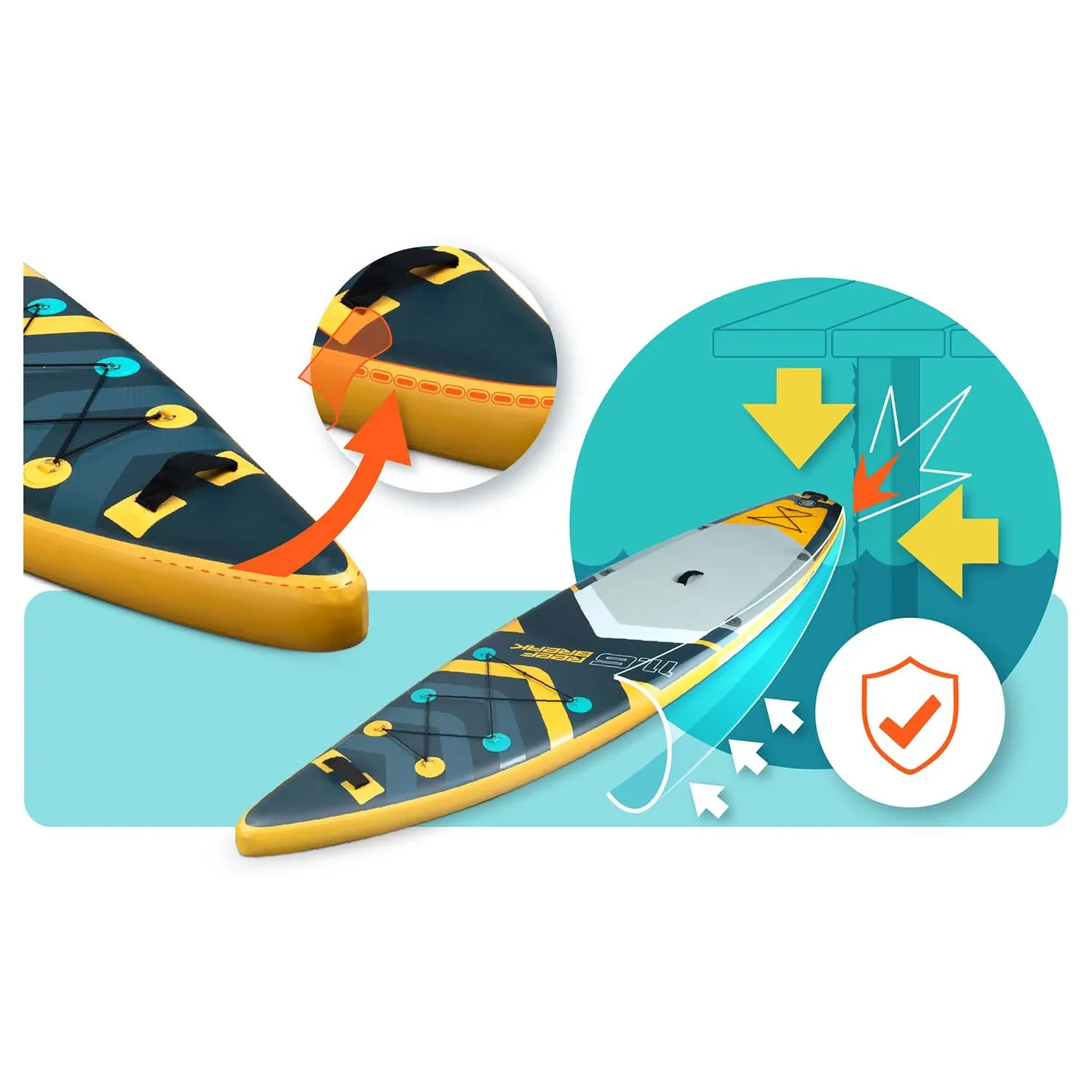 Reefbreak irklentė 350 x 81 x 15 cm Neo-Sport 170106 - nuotrauka 1