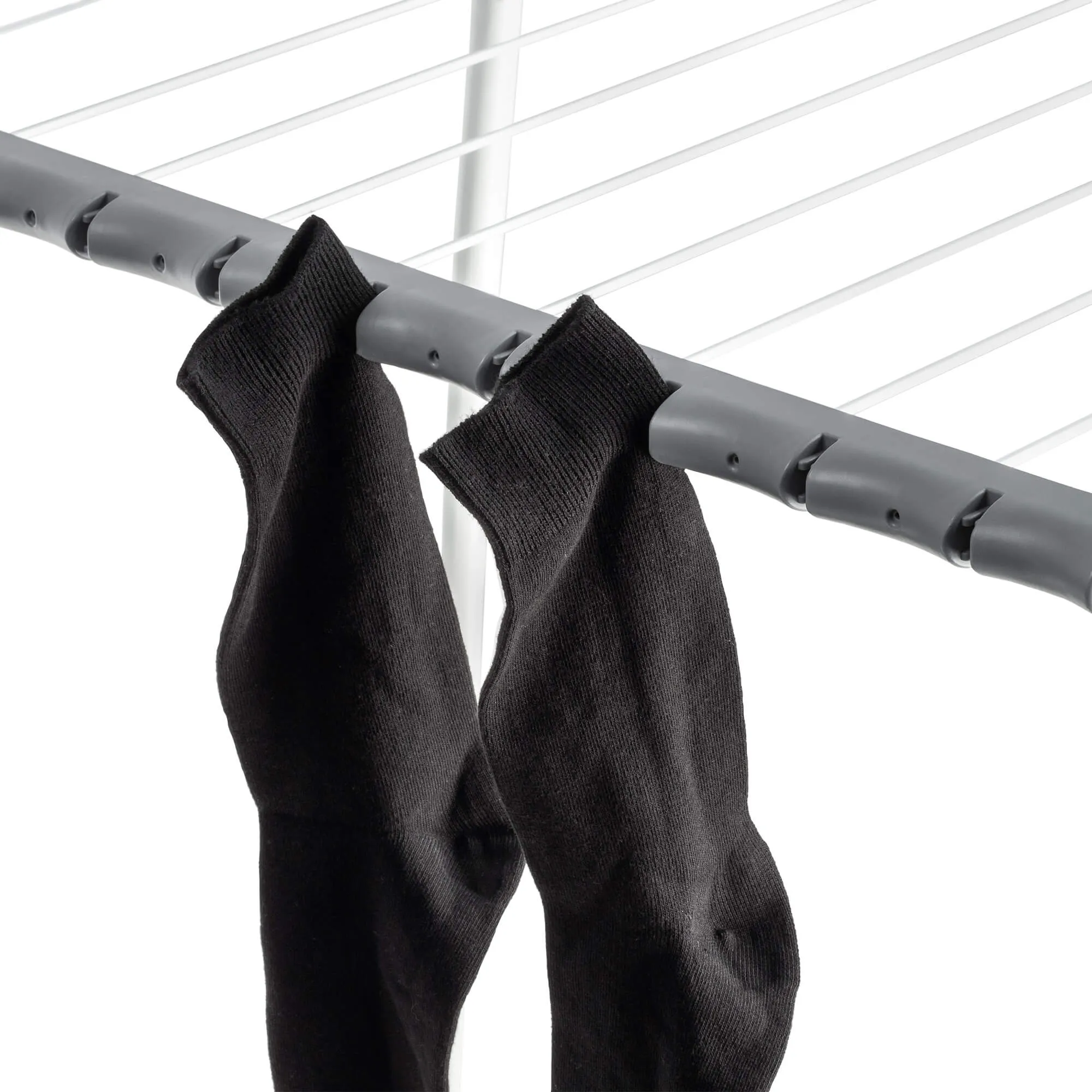 Teleskopinė pastatoma drabužių džiovyklė, pilka, 110–196 cm