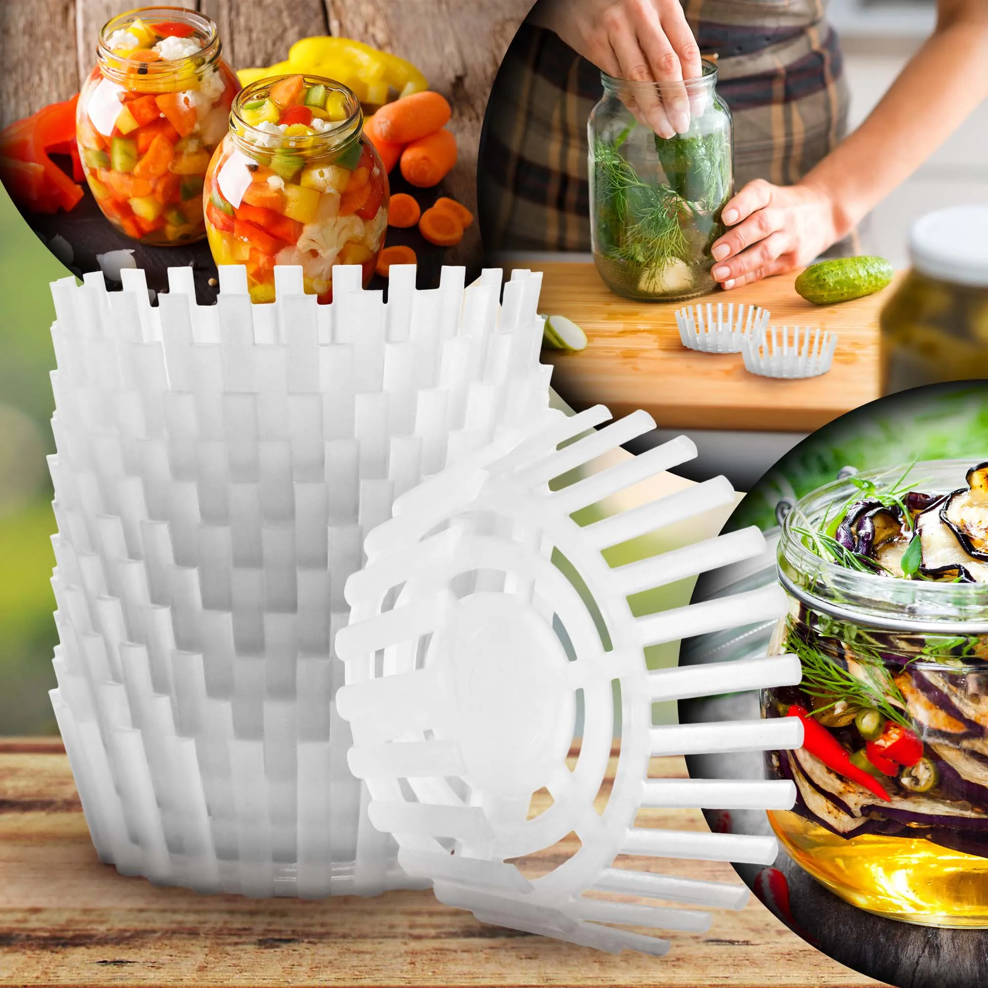 „Altedo“ stiklainių spaustukai, pilki, 82 mm skersmens, 12 vnt.