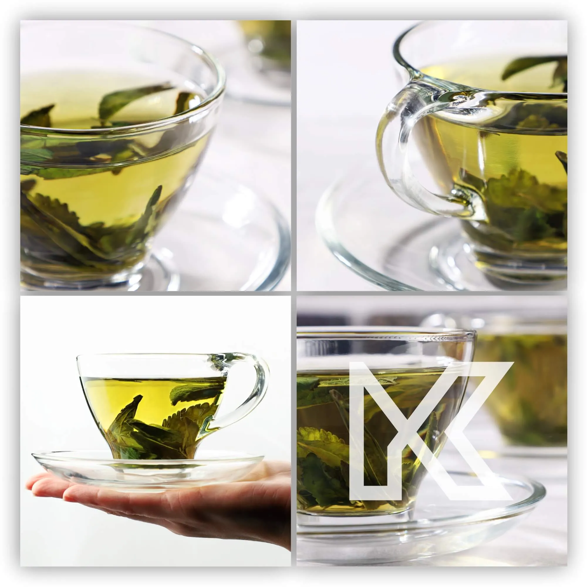 Zinal arbatos puodeliai su lėkštute, 200 ml, 6 vnt.