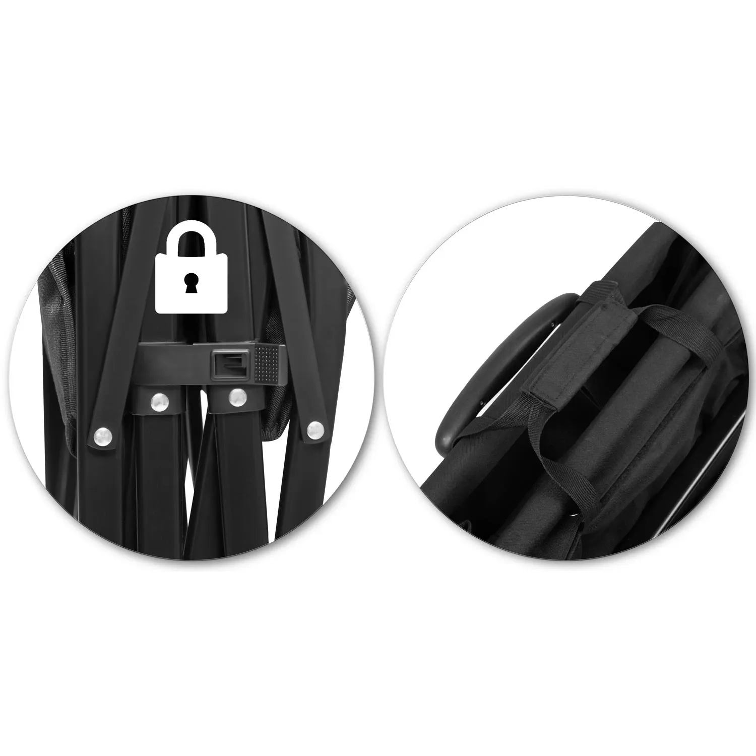 Sulankstomas transportavimo vežimėlis 100l Humberg HM-512 - nuotrauka 1