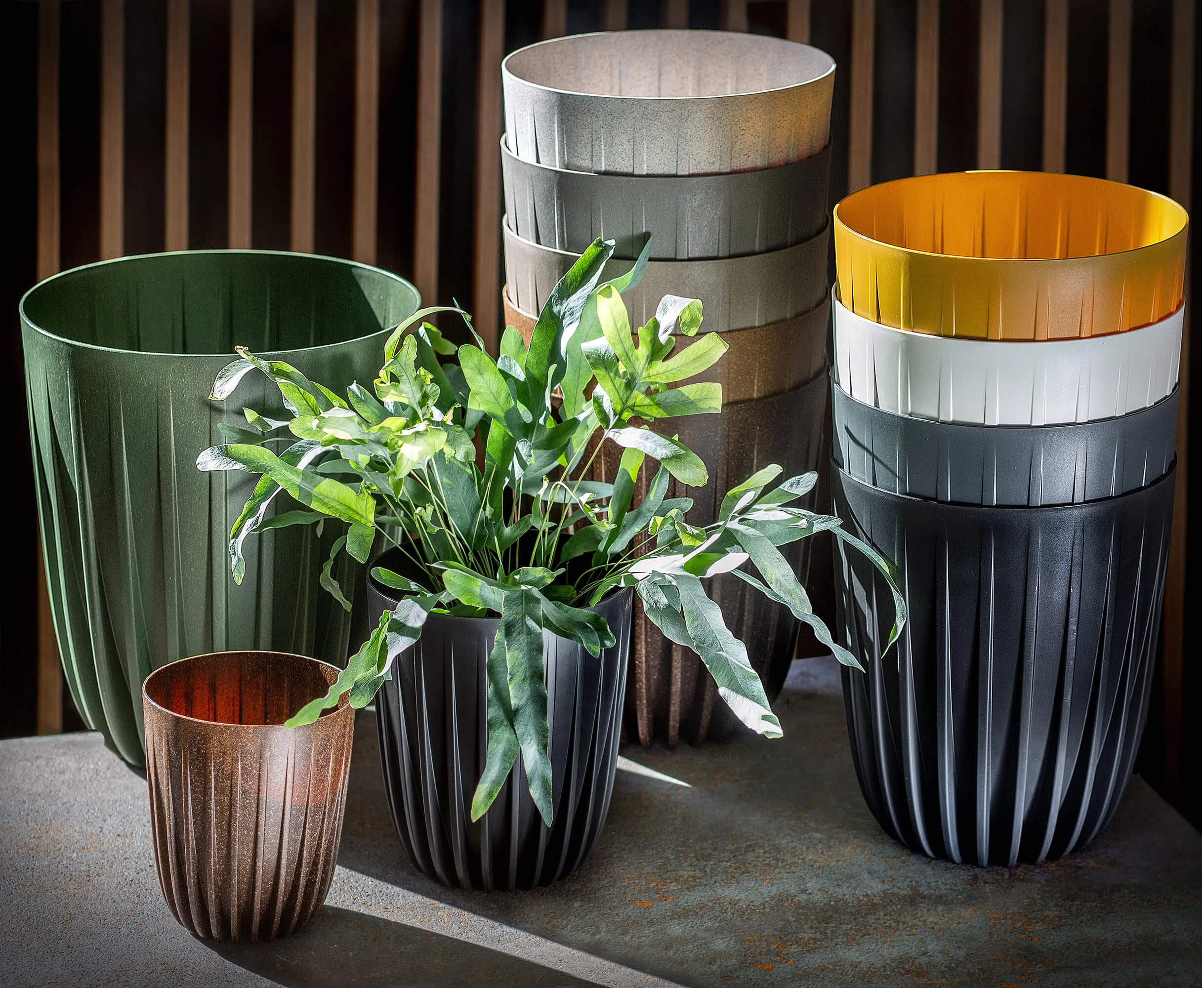 Costa ekologiškas vazonas su įdėklu 19 cm