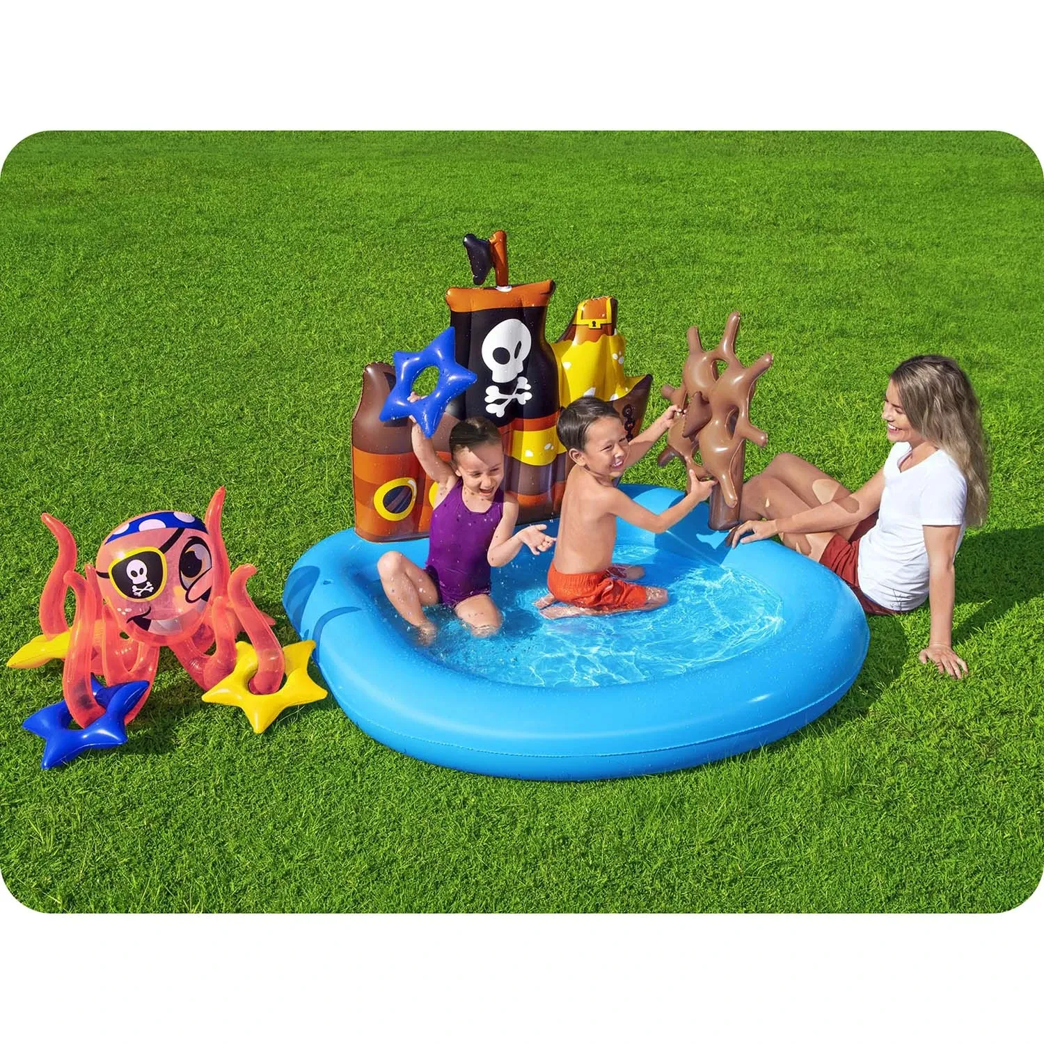 Pripučiama žaidimų aikštelės valtis 140 x 130 x 104 cm Bestway 52211 - nuotrauka 1