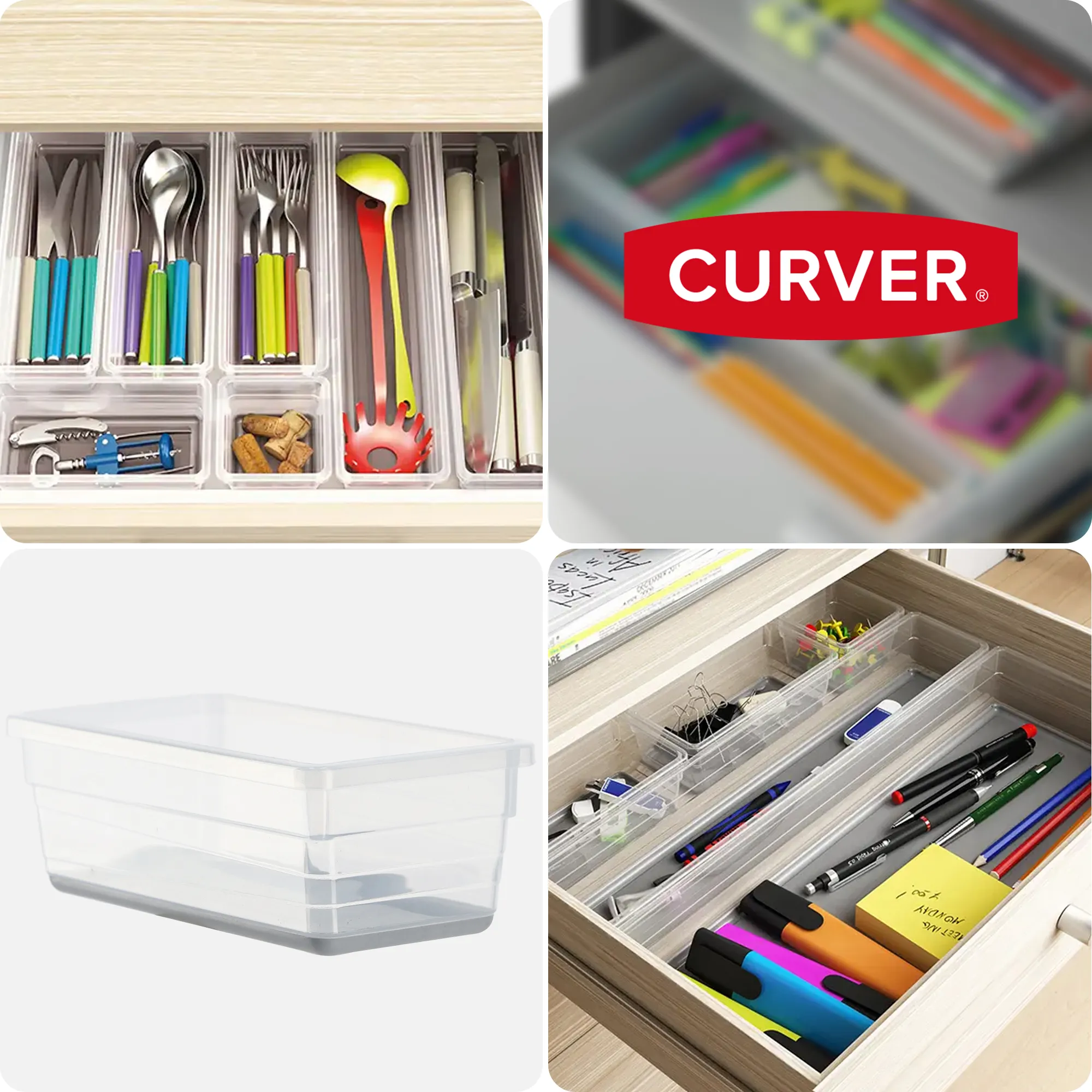 Curver Sistemo stalčių organizatorius 15 x 7,5 cm