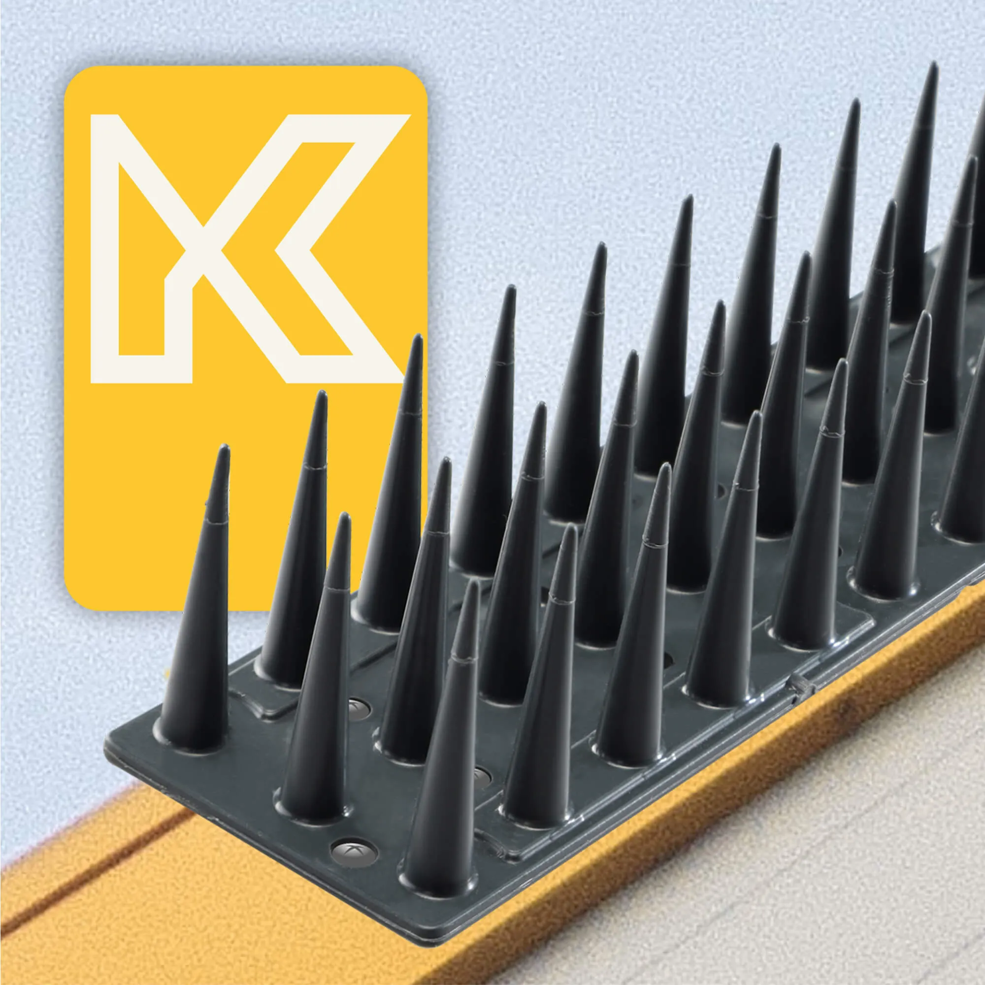 Arcas plastikiniai paukščių apsaugos smaigai, antracito spalvos, 6 vnt.