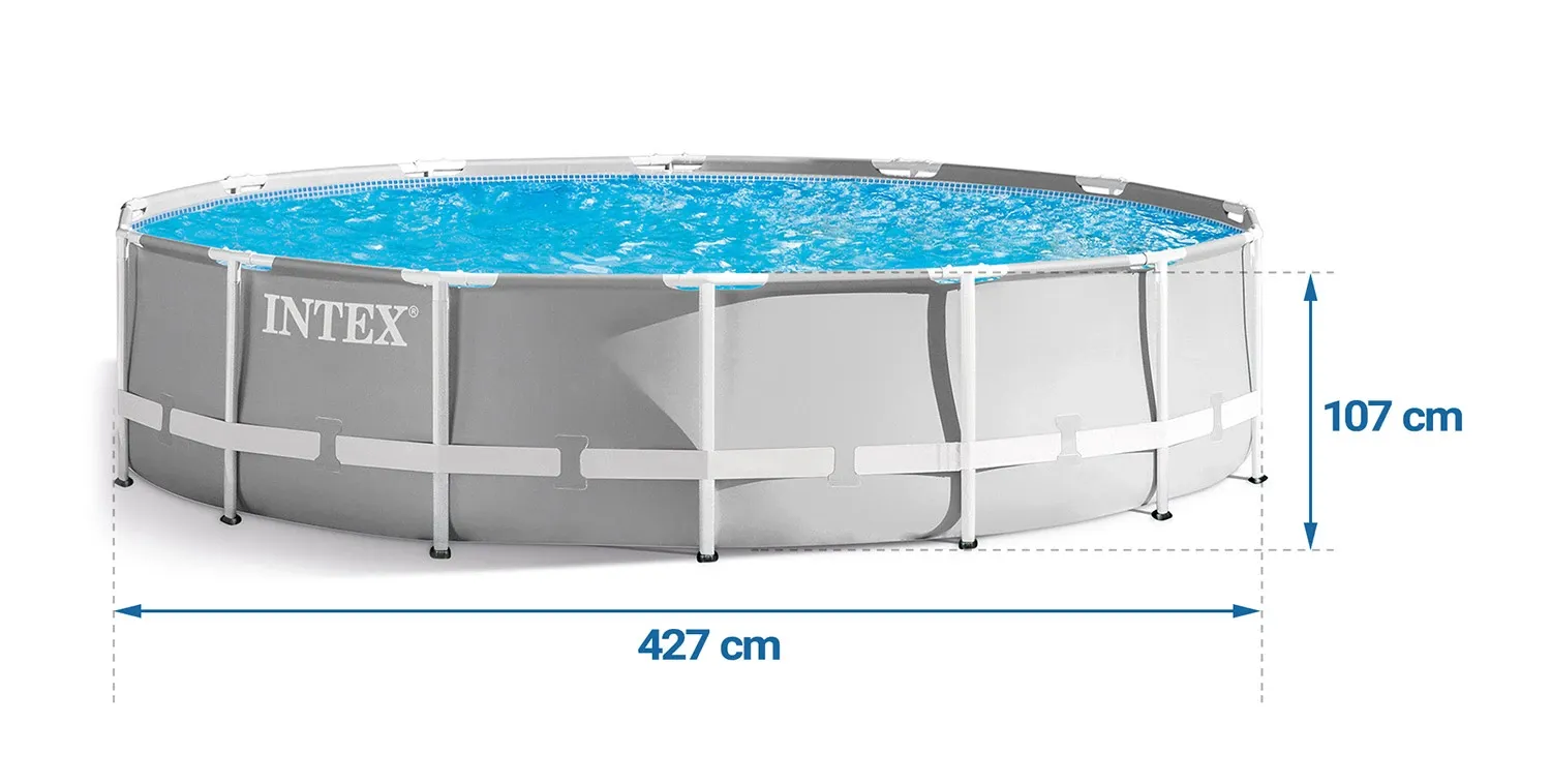 Karkasinis sodo baseinas 427 x 107 cm 12 viename INTEX 26720GN - nuotrauka 1