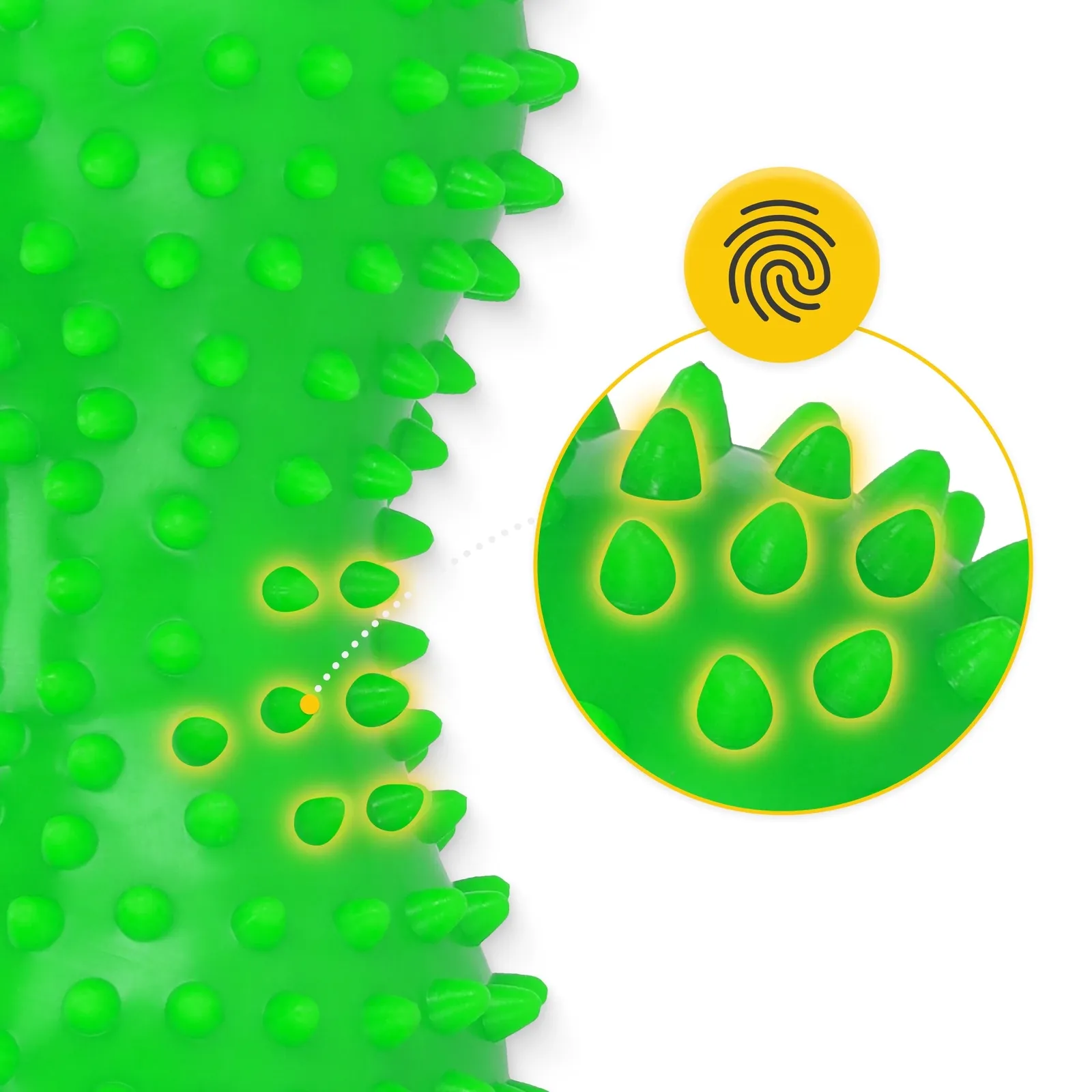 Dvigubas sensorinis masažo kamuoliukas