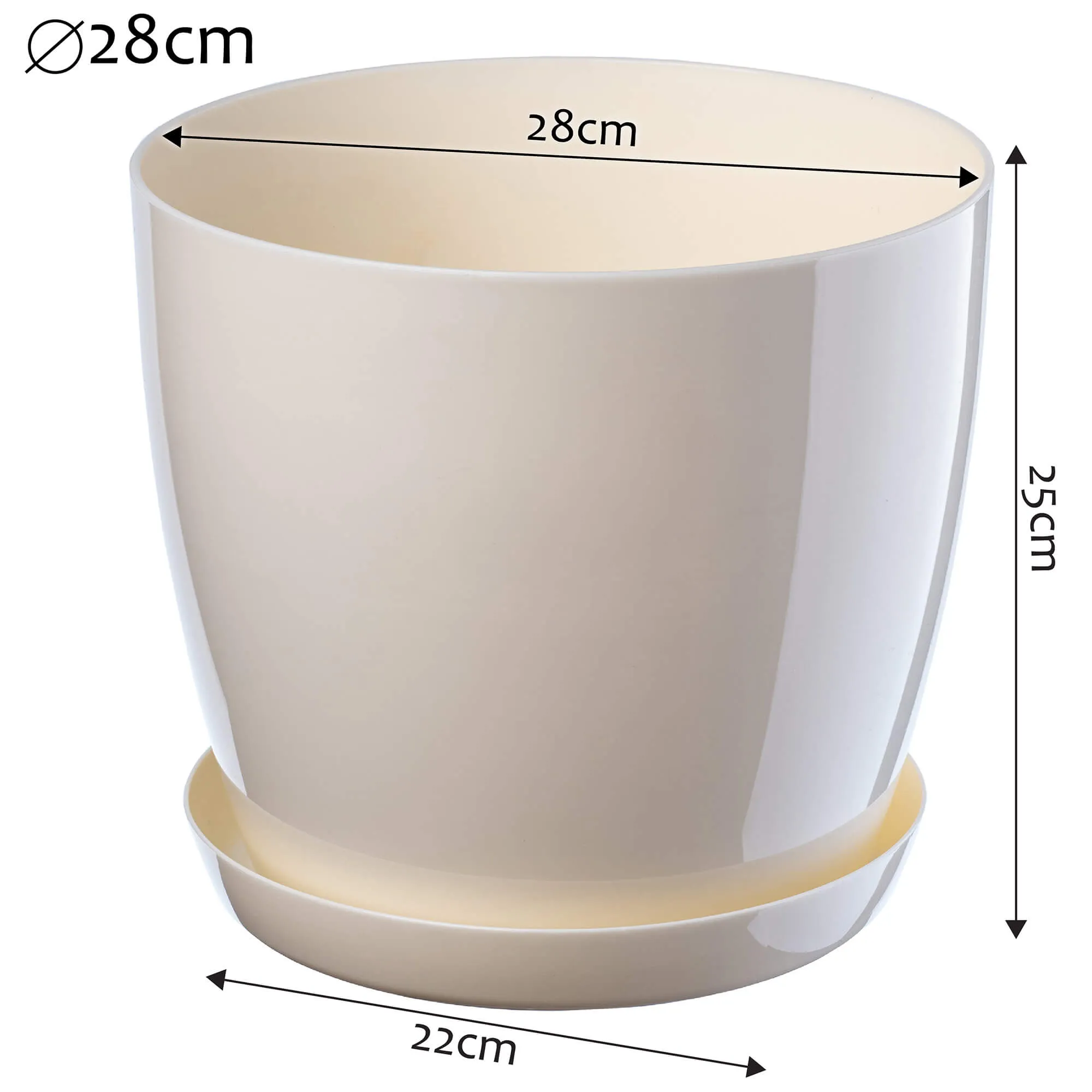 Agen vazonas su lėkštute 28 cm