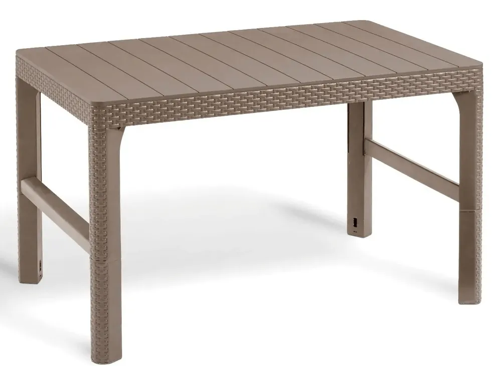 Keter Lyon 2 viename sodo stalas 116 x 66 cm, kapučino spalvos