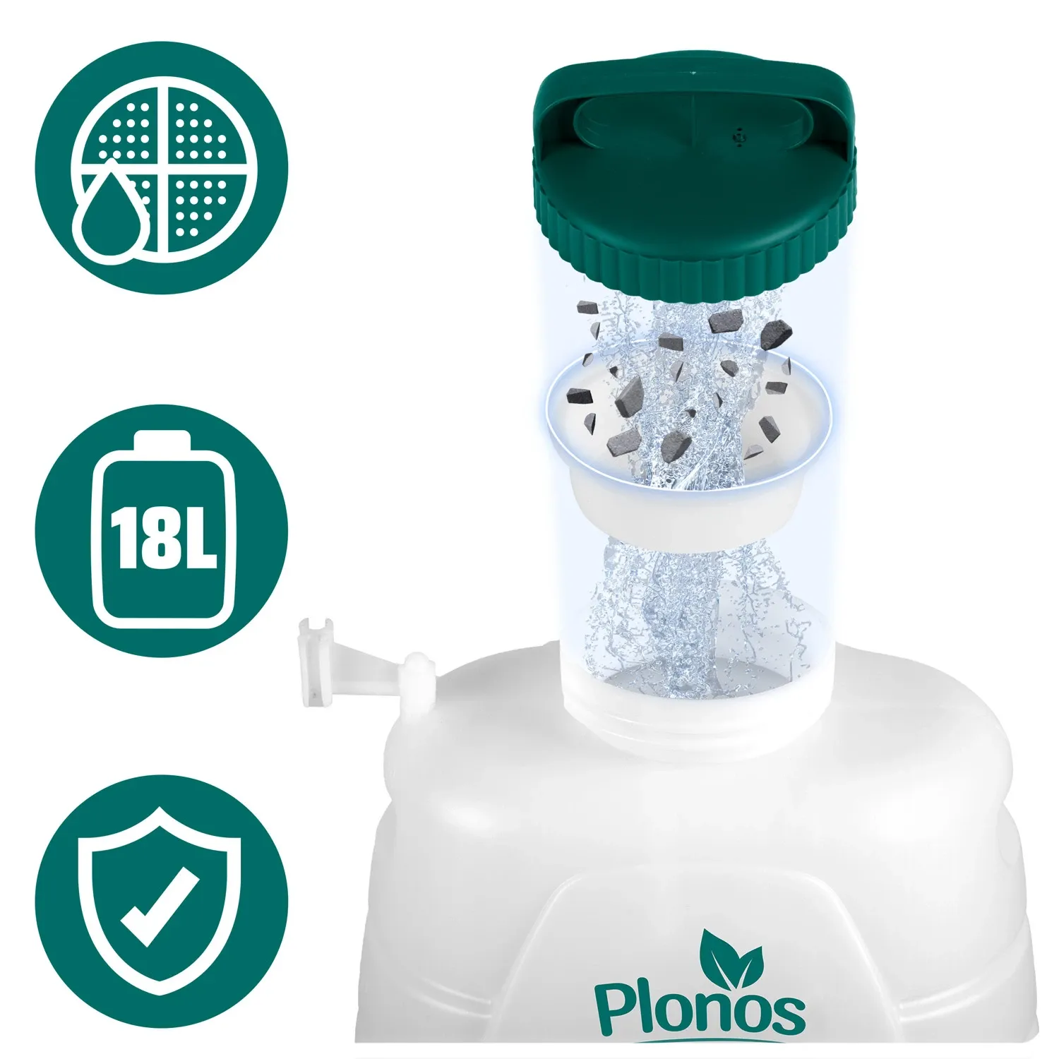 „Plonos PL-601“ akumuliatorinis purkštuvas su vežimėliu - nuotrauka 1