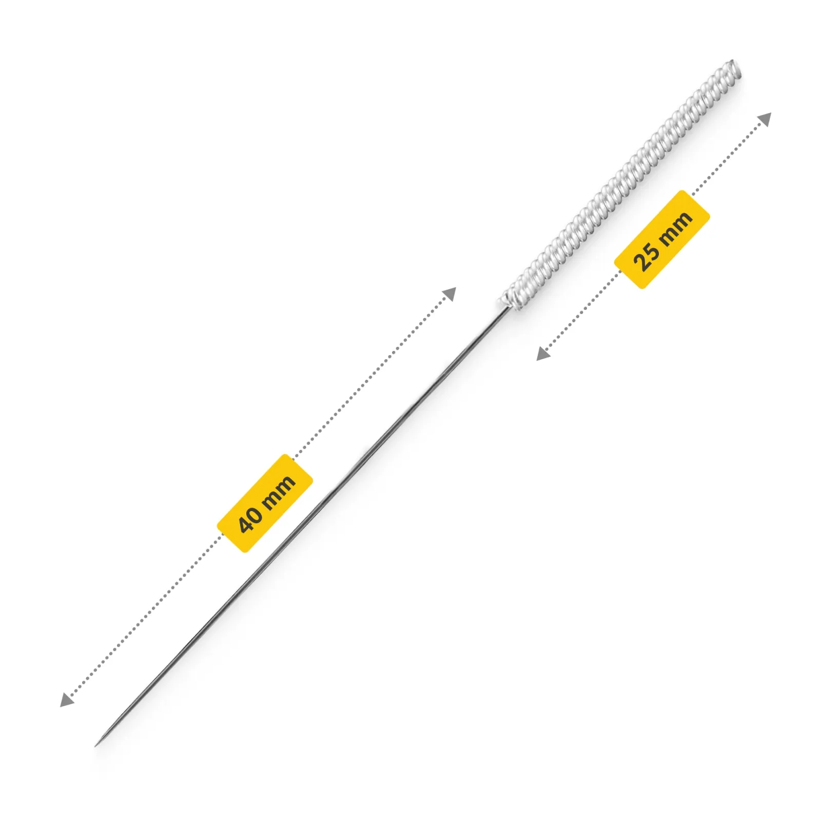 Akupunktūros adatos su kreiptuvu