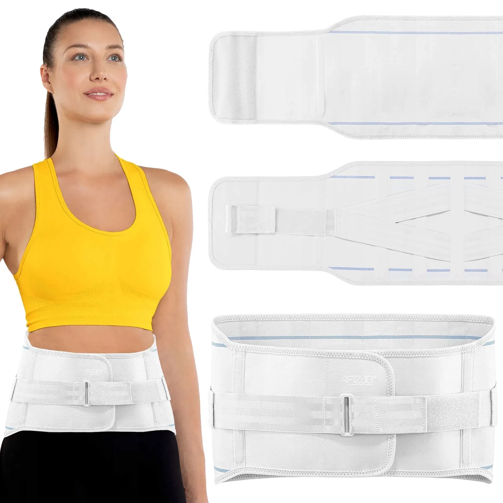 XL dydžio šviesiai pilkas ortopedinis diržas juosmens stuburui