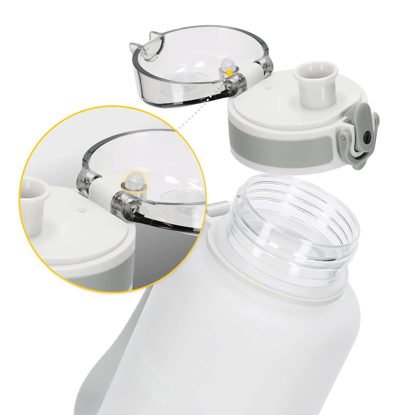 Sportinis vandens butelis 1 l pilkas