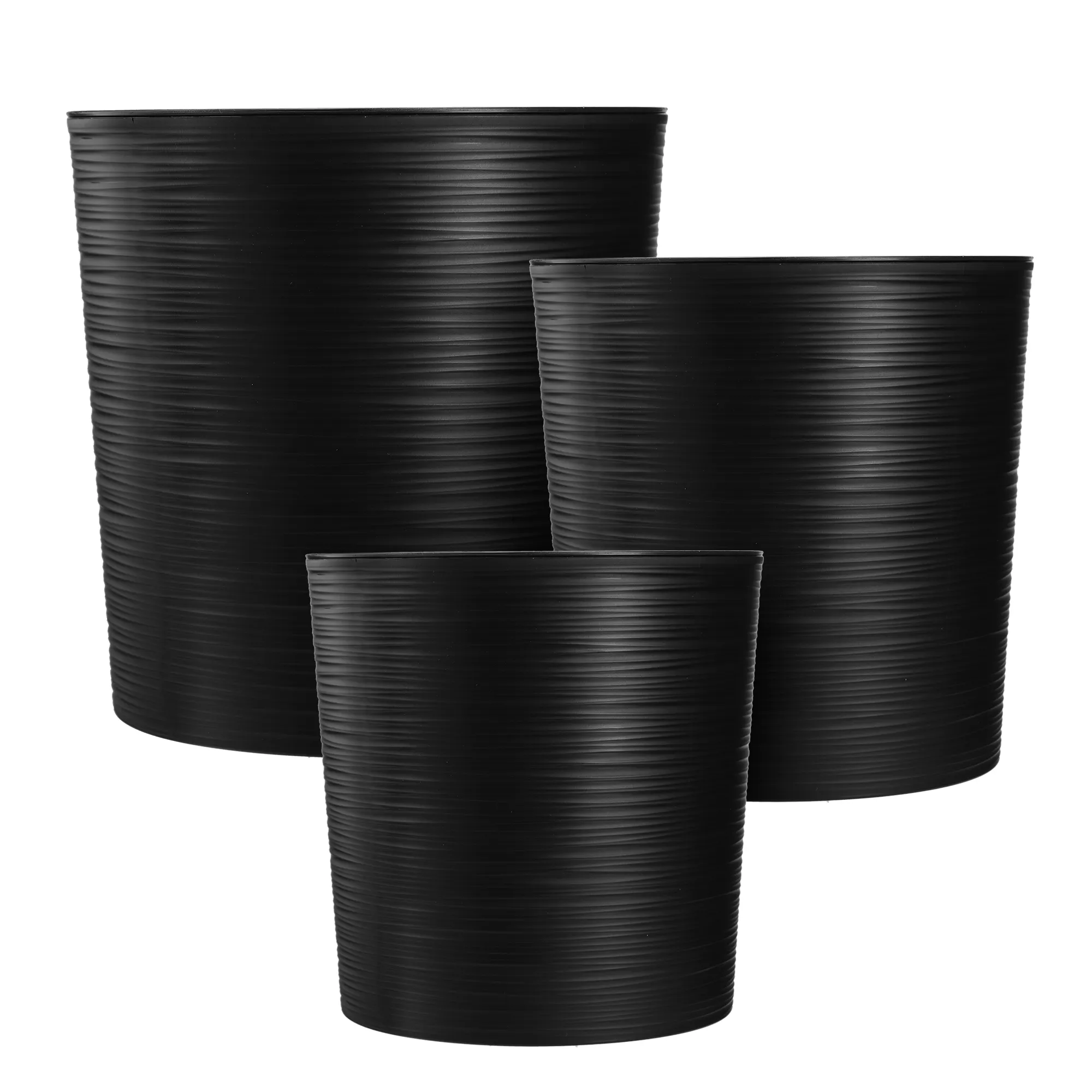 Mosela gėlių vazonas 19 cm juodas