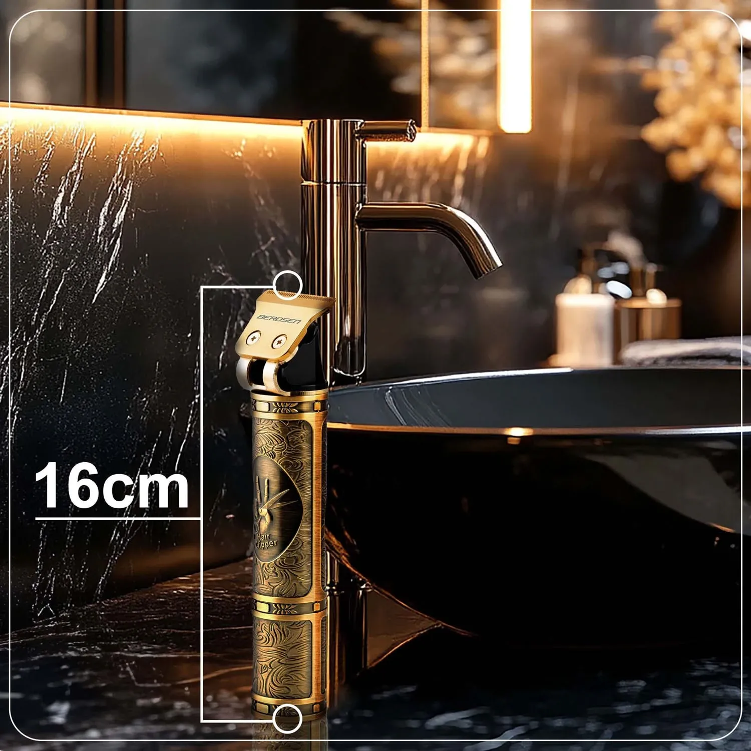 Berdsen BD-261 Gold Barber plaukų kirpimo mašinėlė - nuotrauka 1