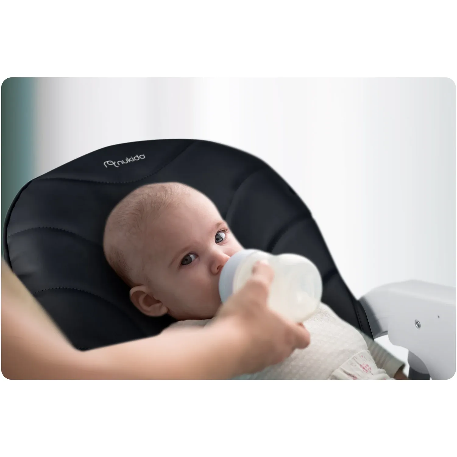 Nukido Tulo maitinimo kėdutė juoda - nuotrauka 1