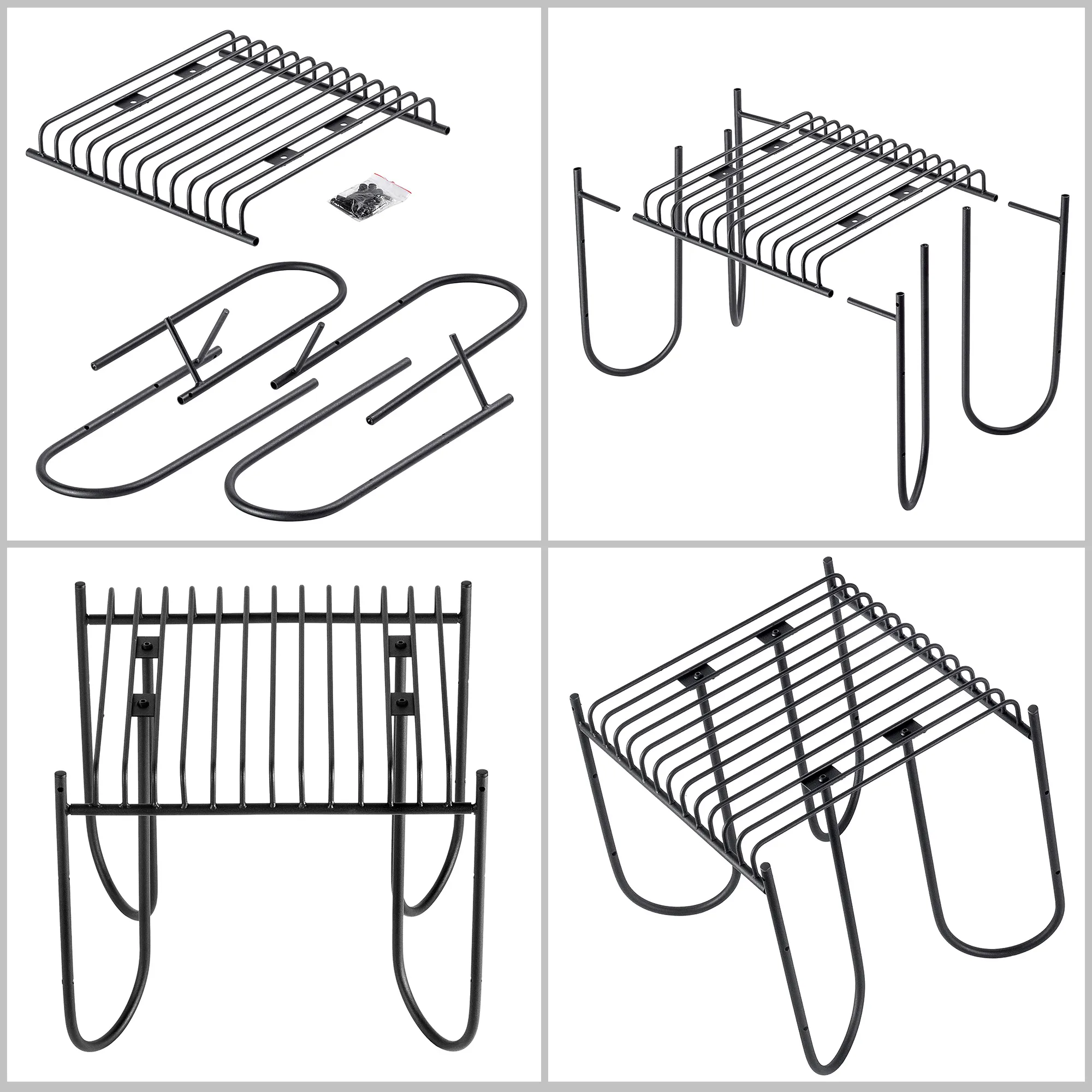 Ruste sodo suolas 50 x 45 cm, juodas