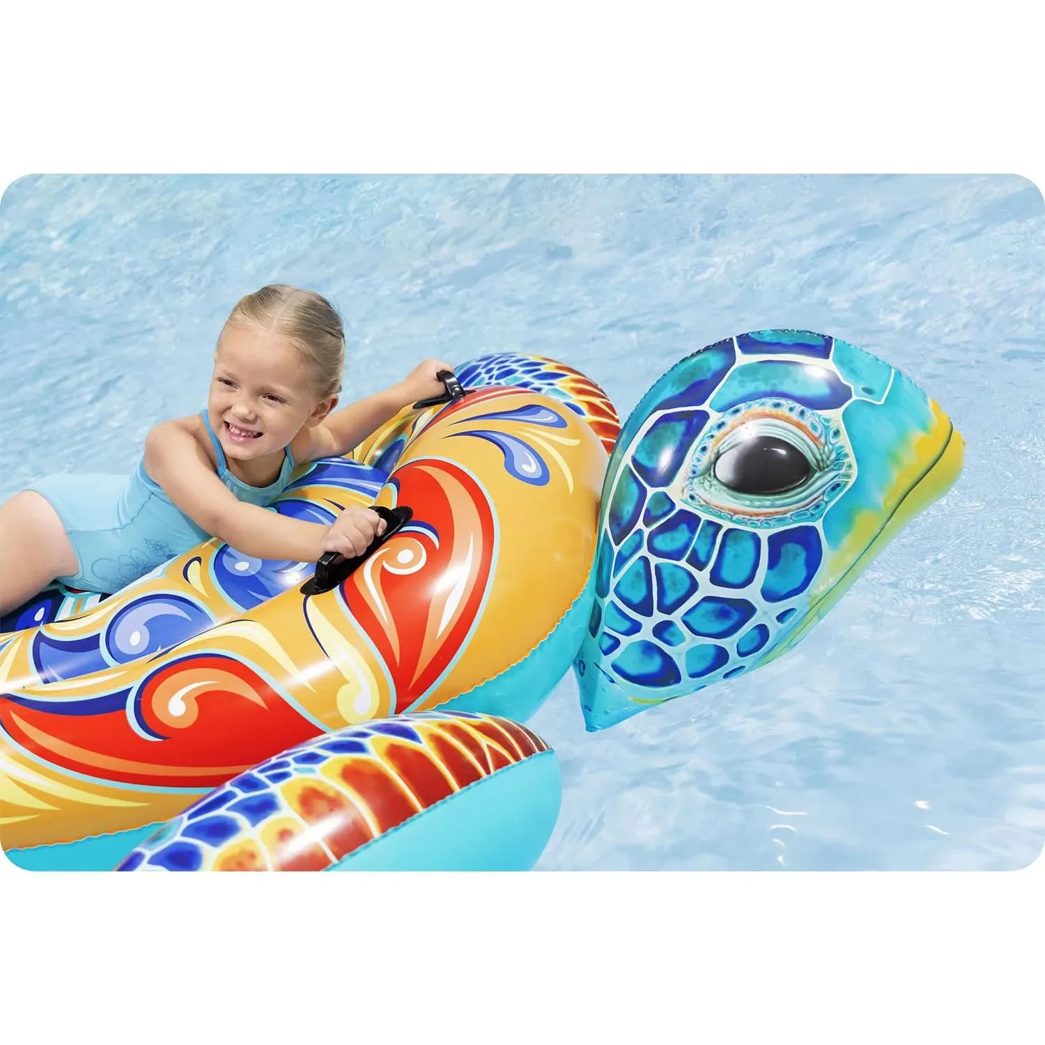 Pripučiamas plaukimo čiužinys „vėžlys“, 186 x 168 cm, „Bestway 41523“ - nuotrauka 1