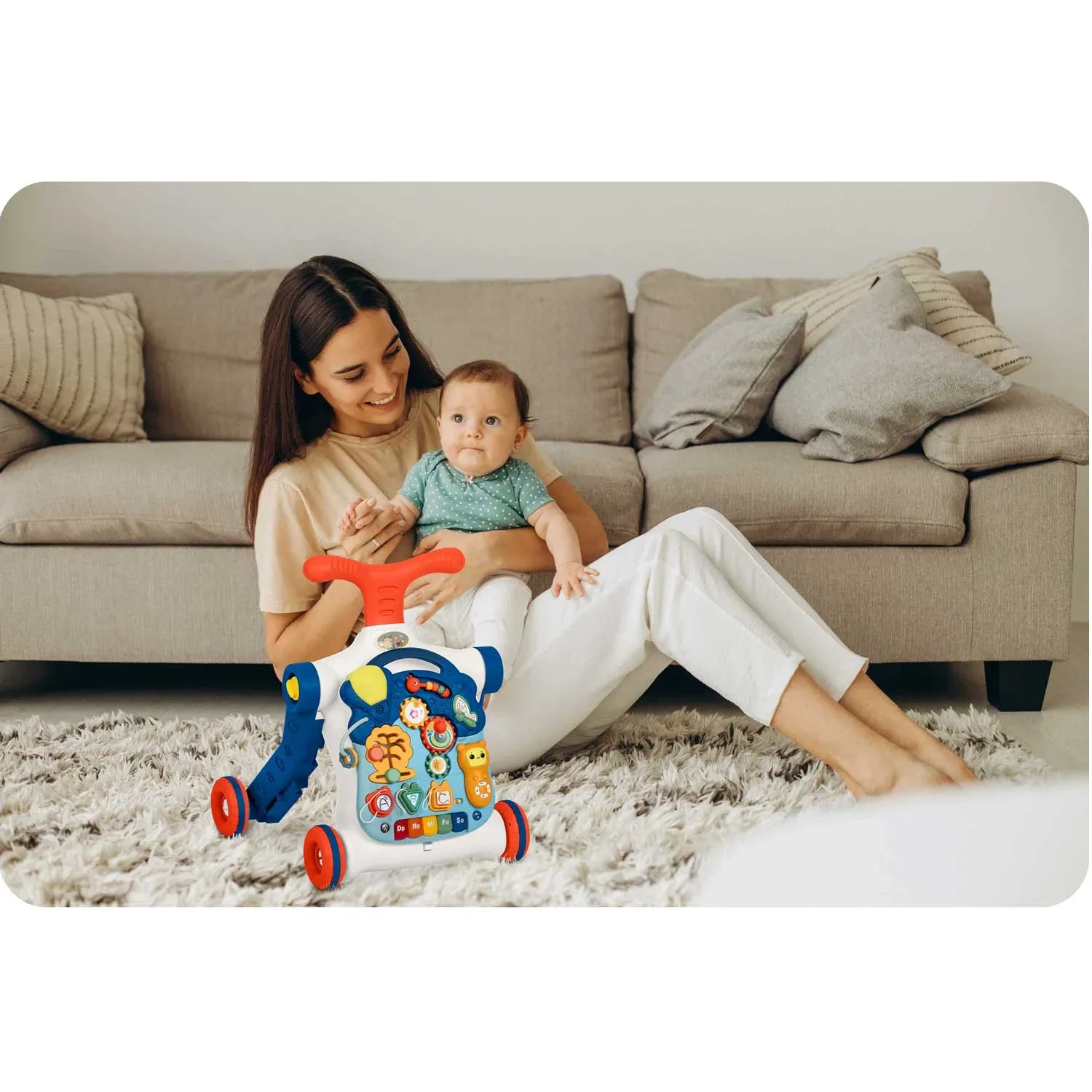 Ricokids 4 viename edukacinis stalas mėlynas 781900 - nuotrauka 1