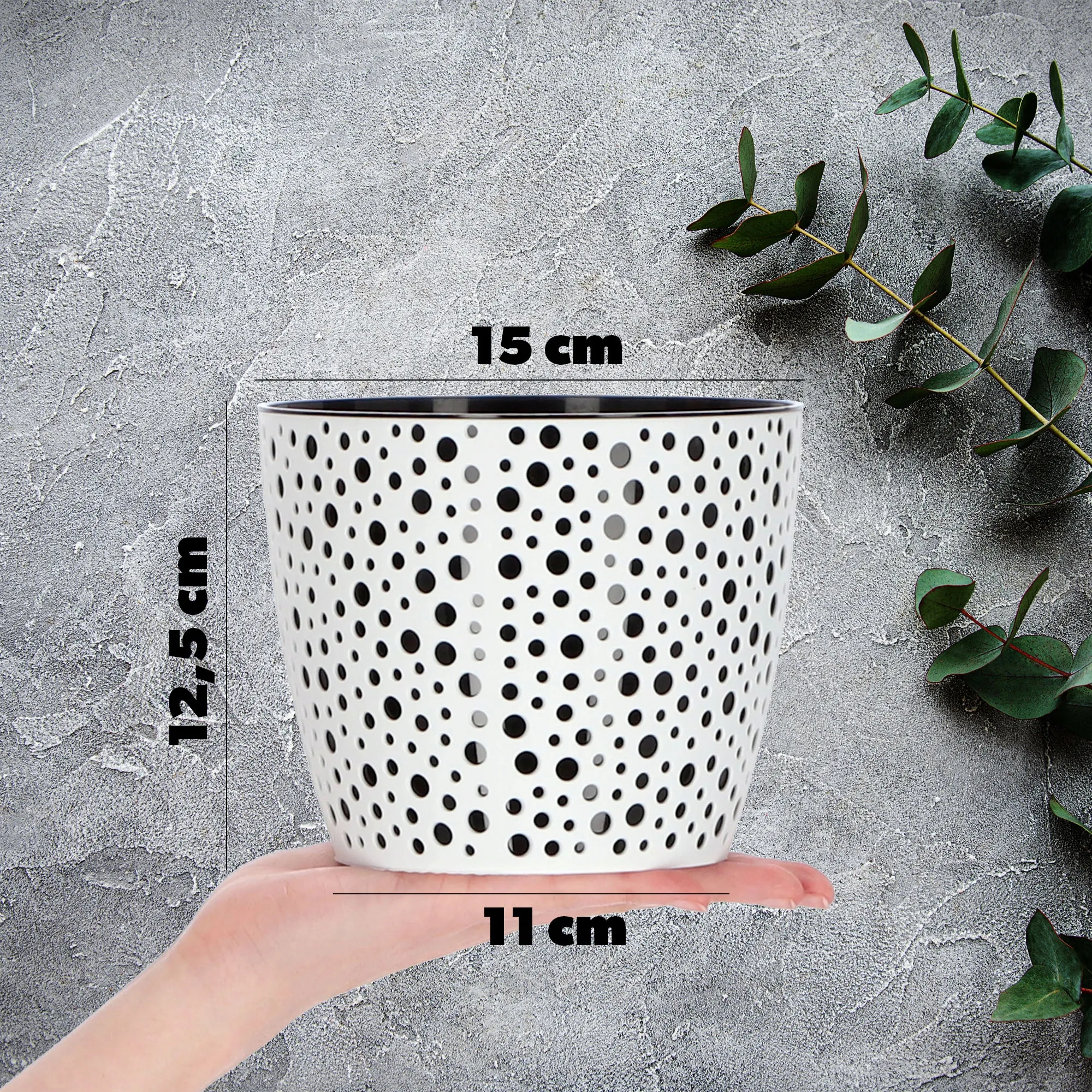 Casini gėlių vazonas 15 cm