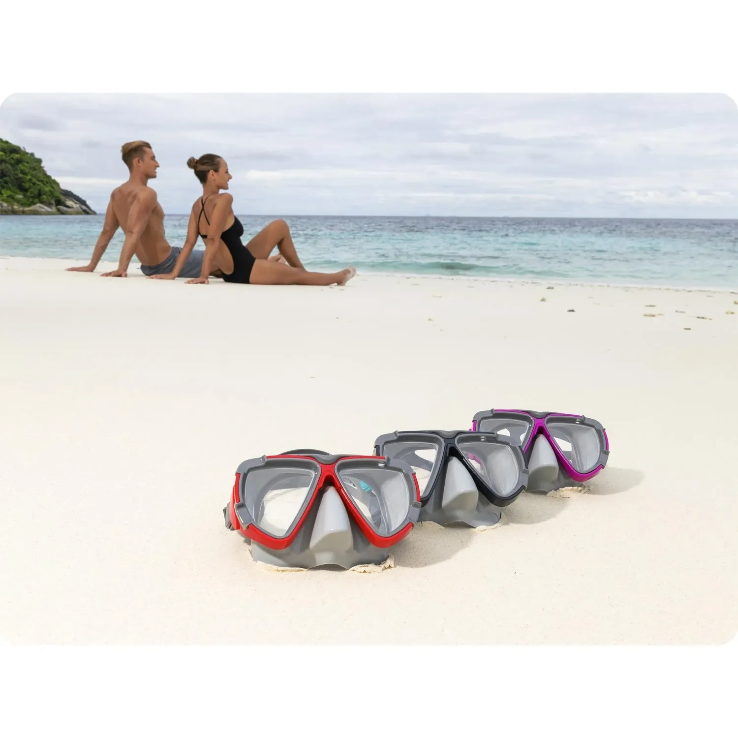 „Bestway 22052“ violetinė plaukimo kaukė - nuotrauka 1