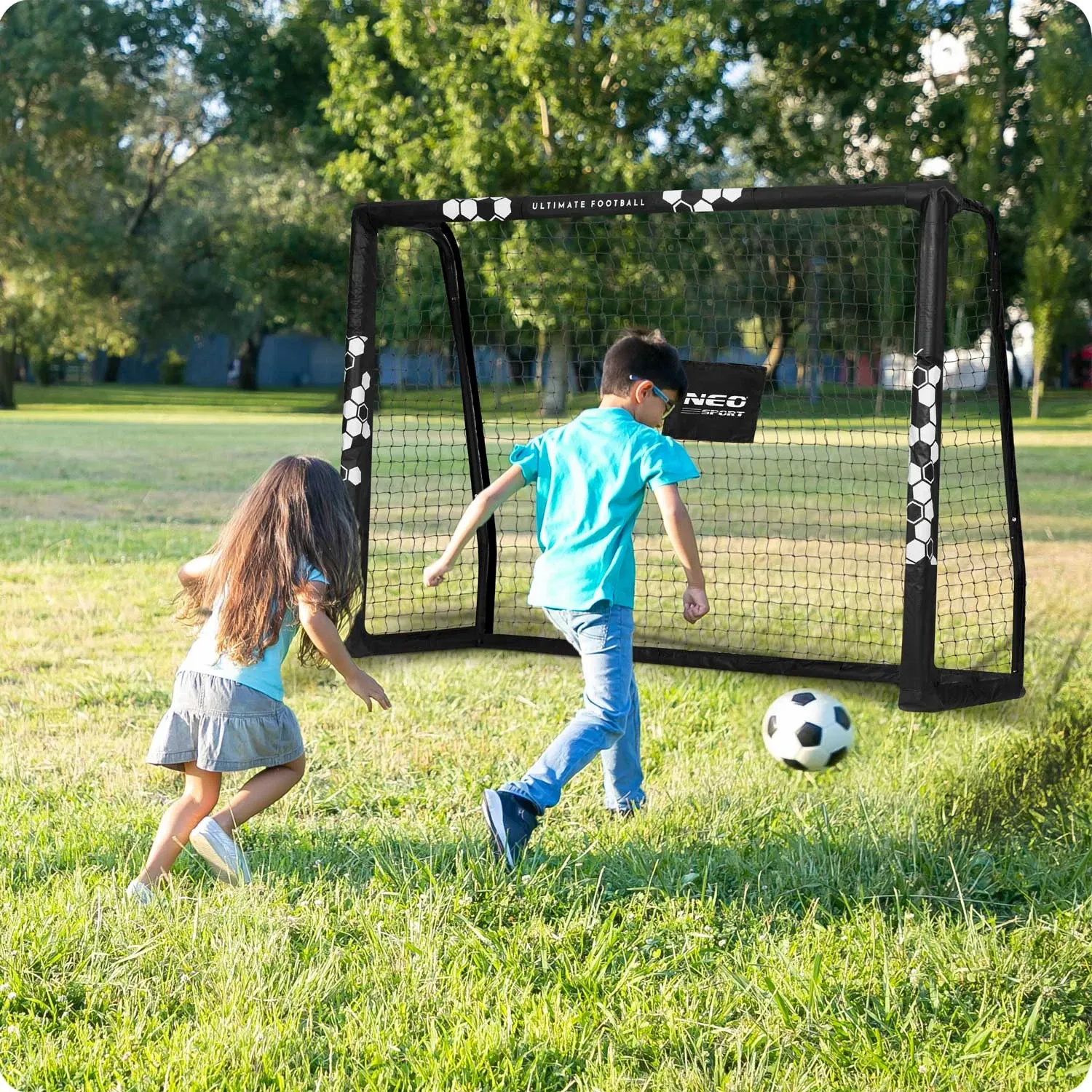Futbolo vartai 180 x 120 x 60 cm NS-462 Šešiakampiai - nuotrauka 1