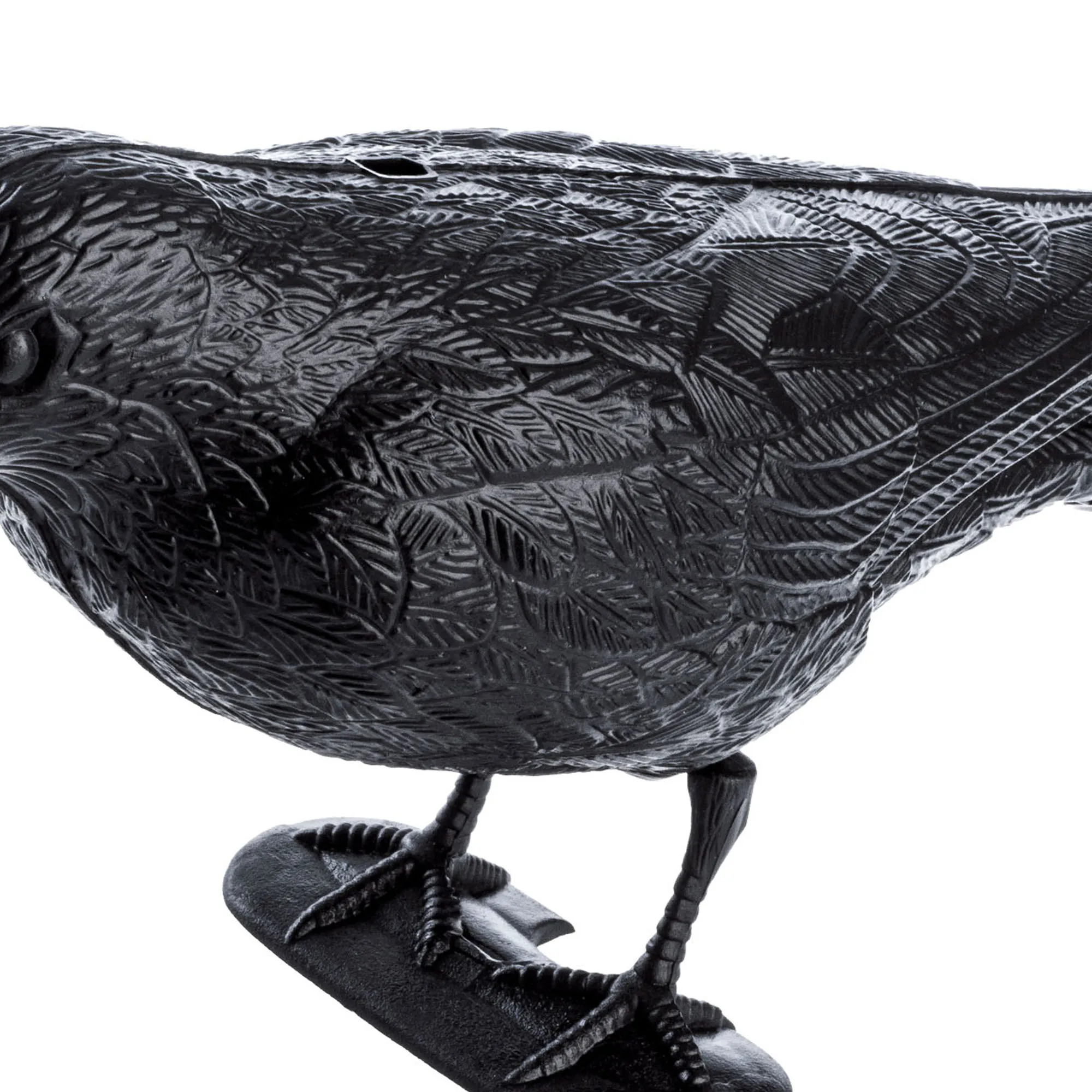 Plastikiniai paukščių spygliai 6 vnt., sidabriniai + varnas