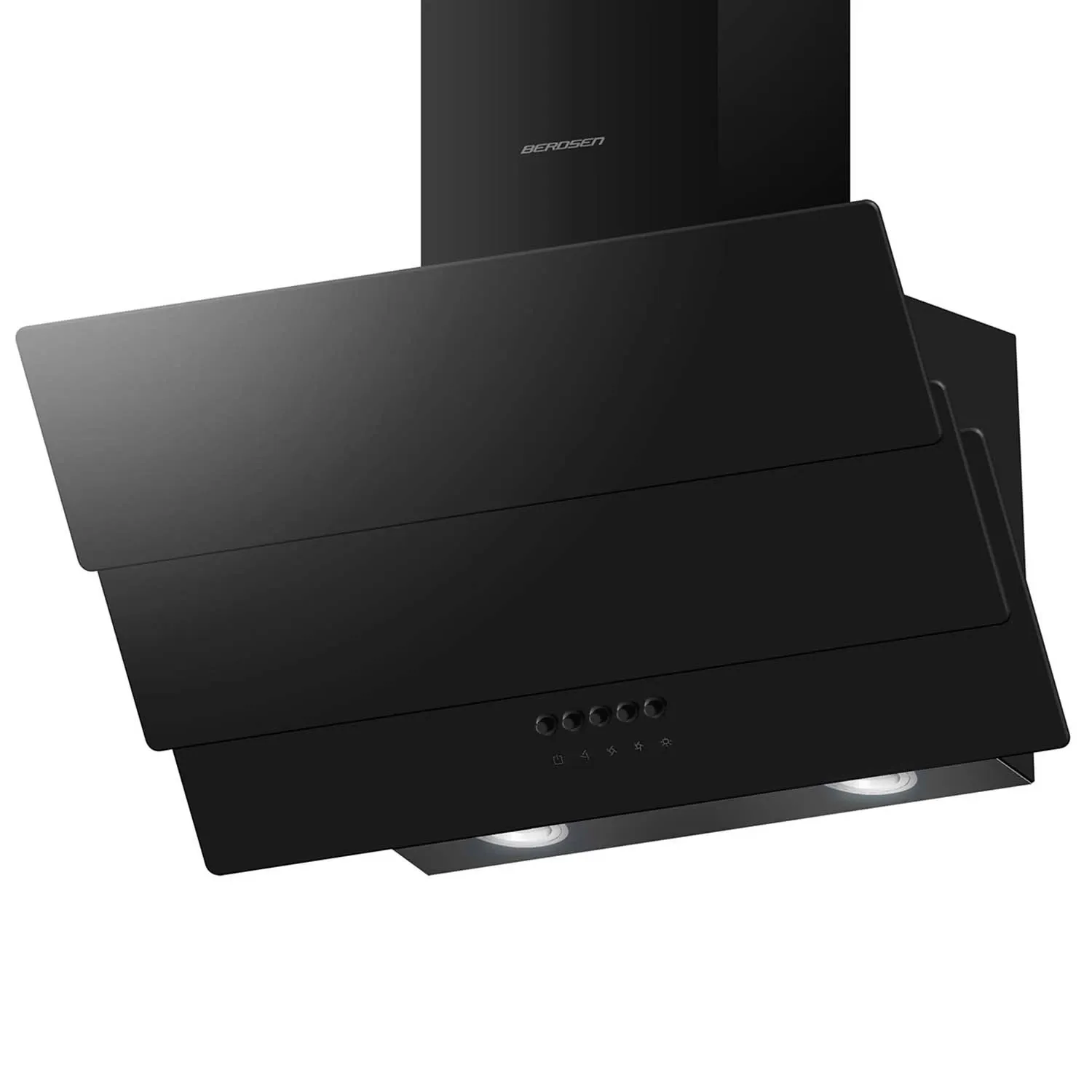 Berdsen BT-212 60 cm kamino formos viryklės gartraukis, juodas - nuotrauka 1