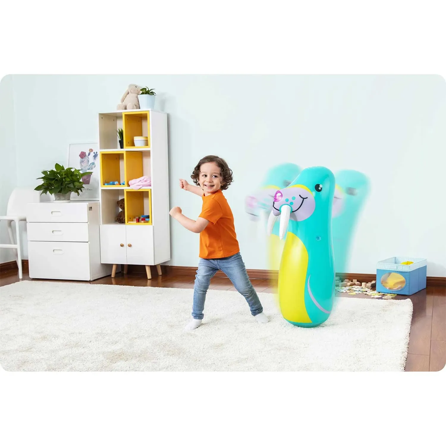 Pripučiamas vėplys-banginis-braidantis batutas „Bestway 52152“ - nuotrauka 1