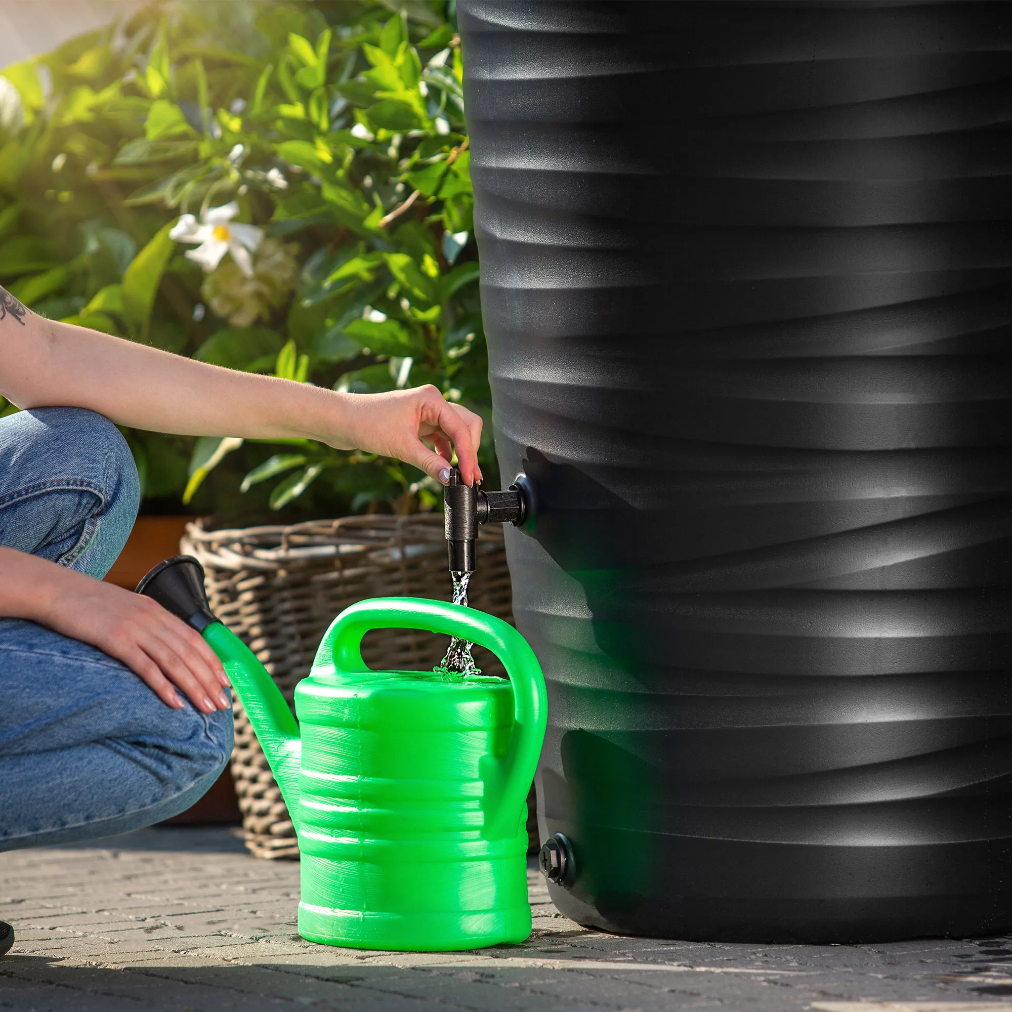 Maser 240L lietaus vandens bakas + prijungimo komplektas