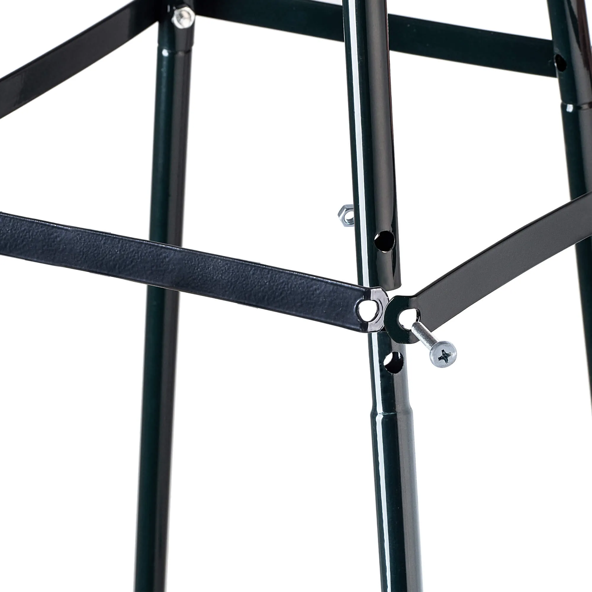 Cataran sodo gėlių piramidė, 202 x 42 cm, juoda