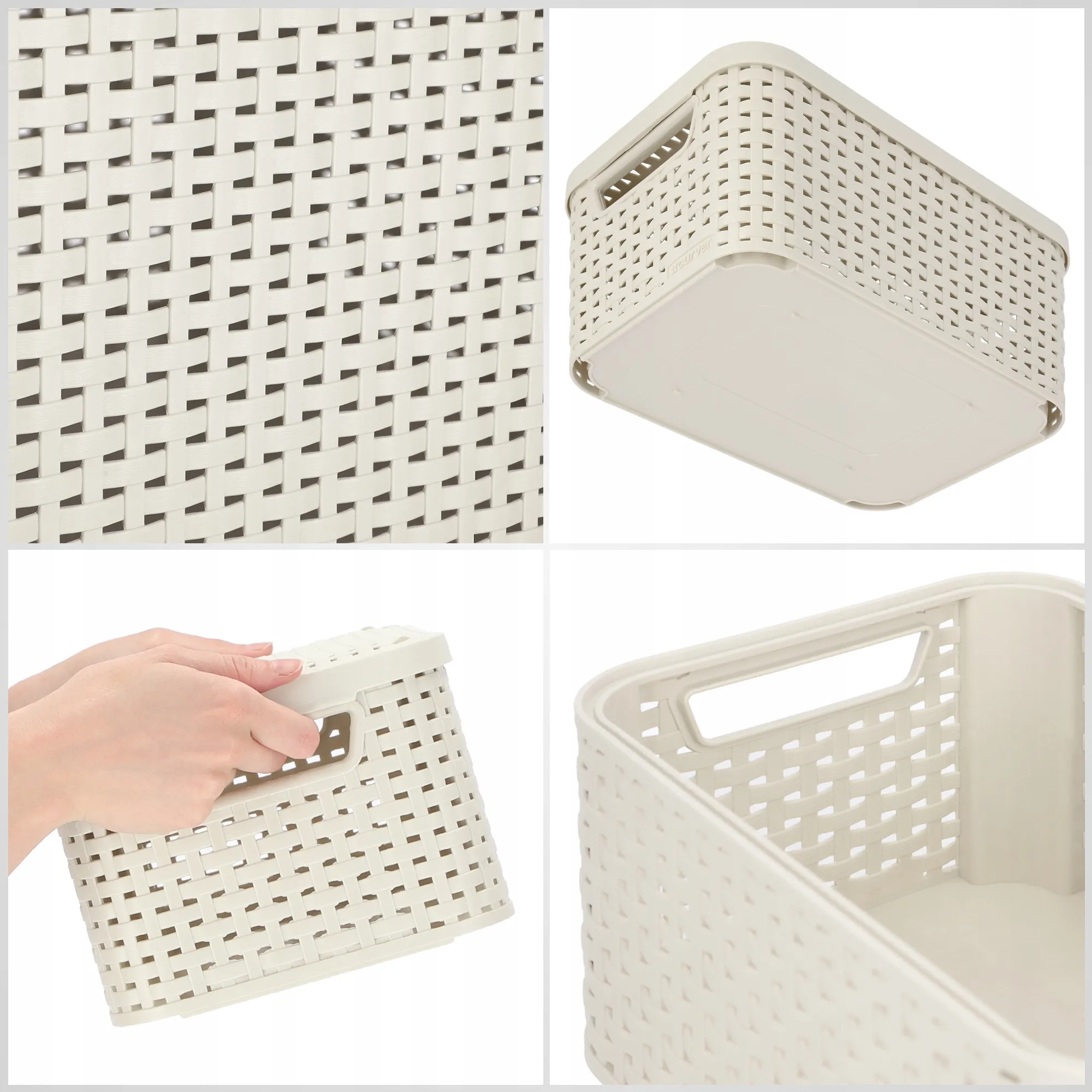 „Curver Style“ 6 l laikymo indas su dangčiu, kreminės spalvos