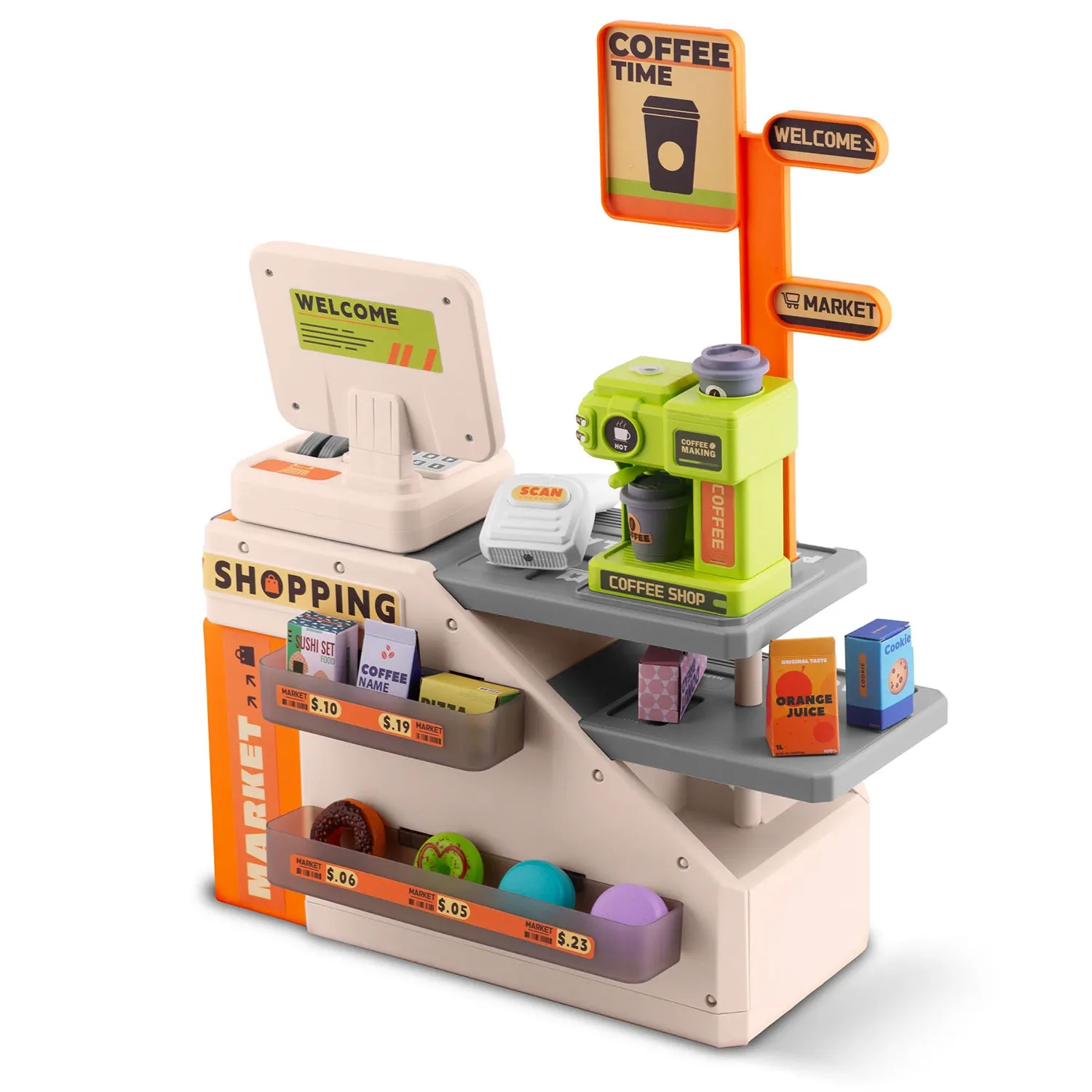 Interaktyvus žaislinis kasos aparatas RK-822 Ricokids - nuotrauka 1