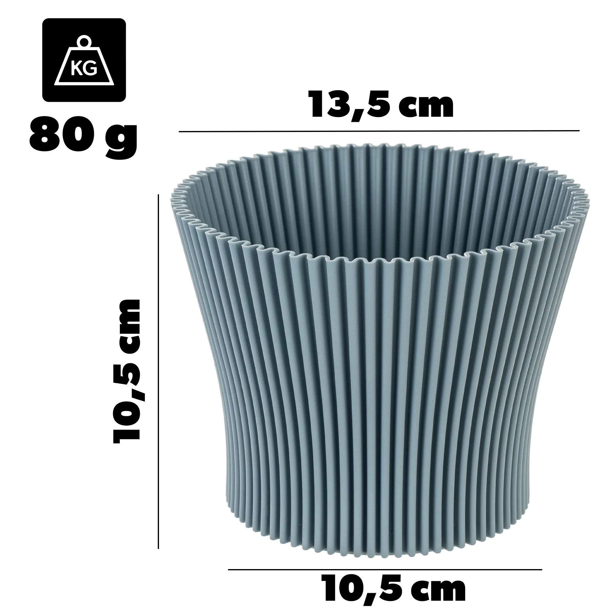 Estrela gėlių vazonas 14 cm mėlynas