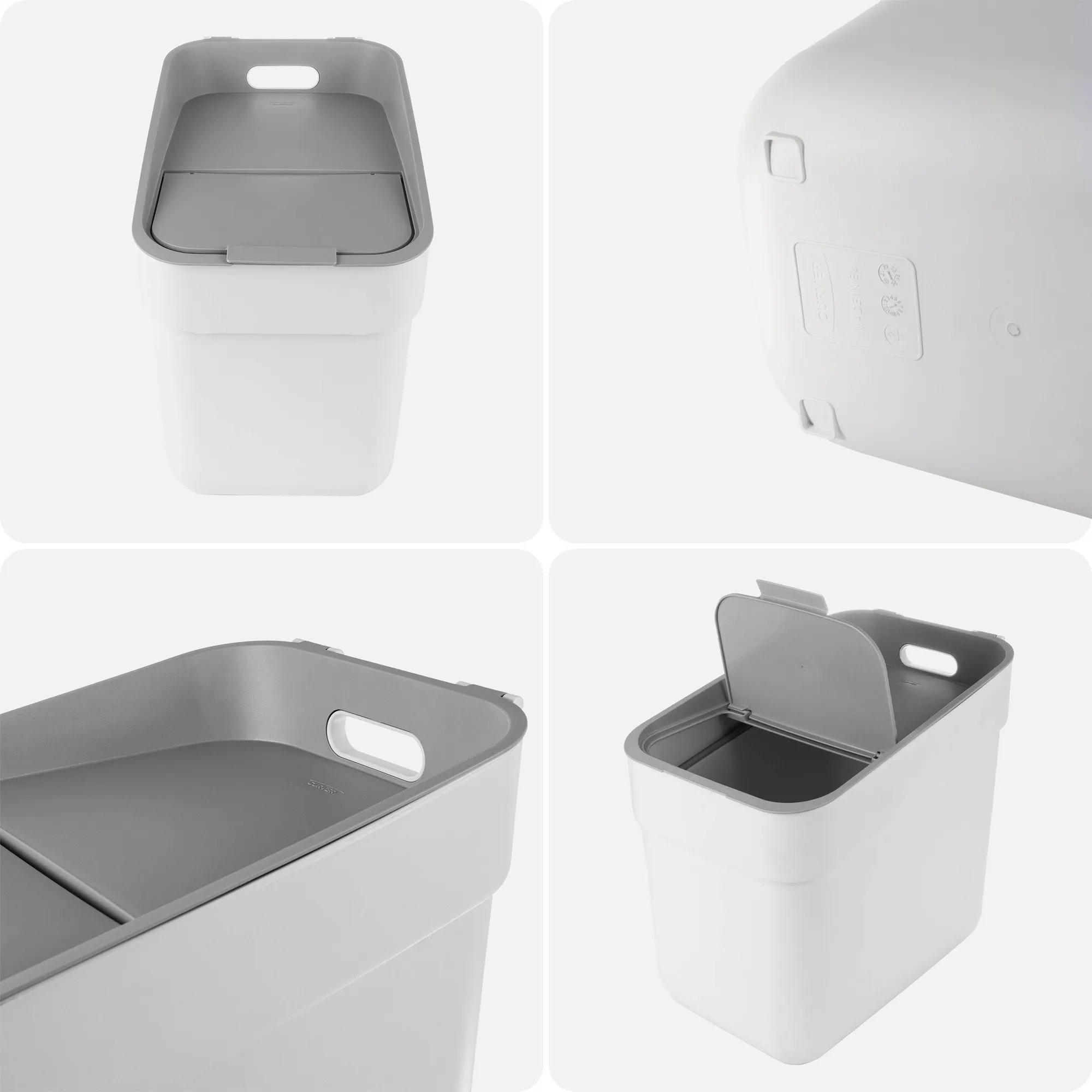 Curver Ready to Collect 20 l šiukšliadėžė, balta