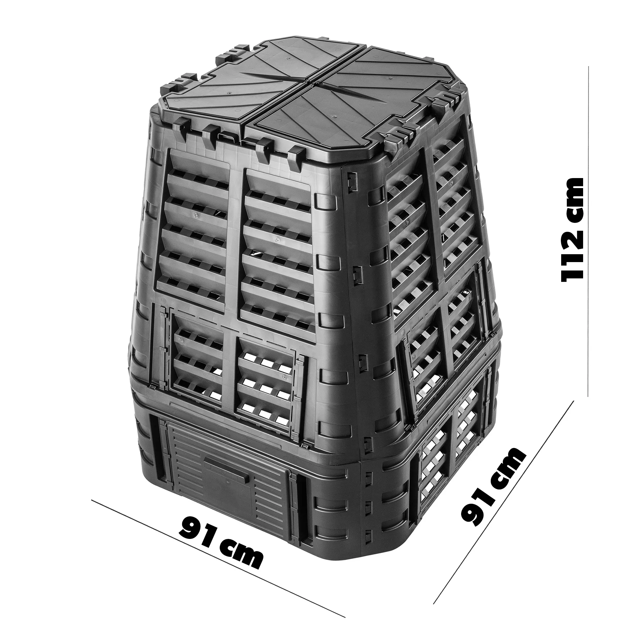 Boko 740L sodo kompostinė, juoda