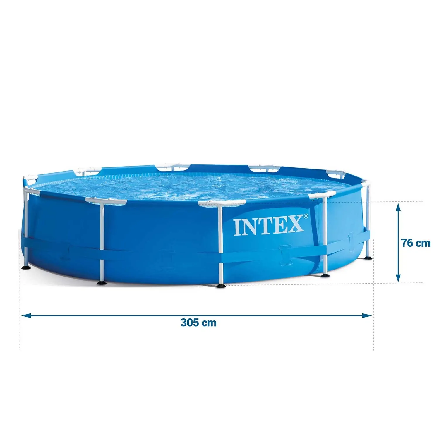 Karkasinis sodo baseinas 305 x 76 cm 15 viename INTEX 28202 + burbulų aparatas NEMOKAMAI - nuotrauka 1