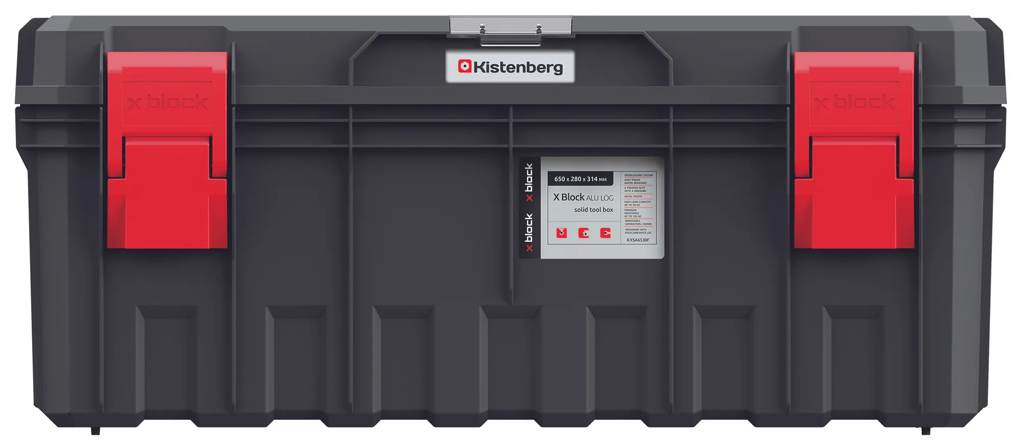 KISTENBERG S Block ALU LOG 65 F įrankių dėžė – KXSA6530F – juoda