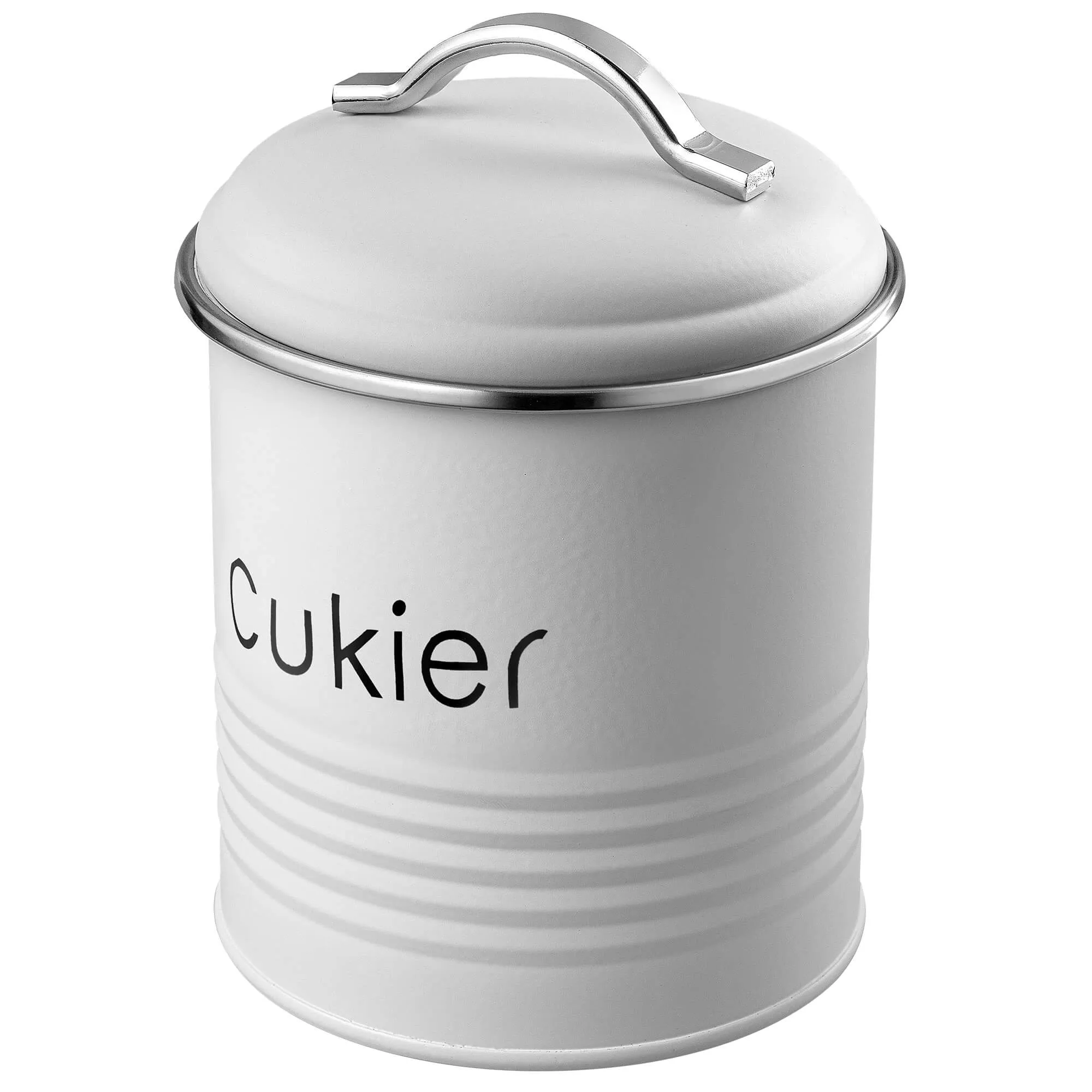 Apvalus cukraus indelis, baltas