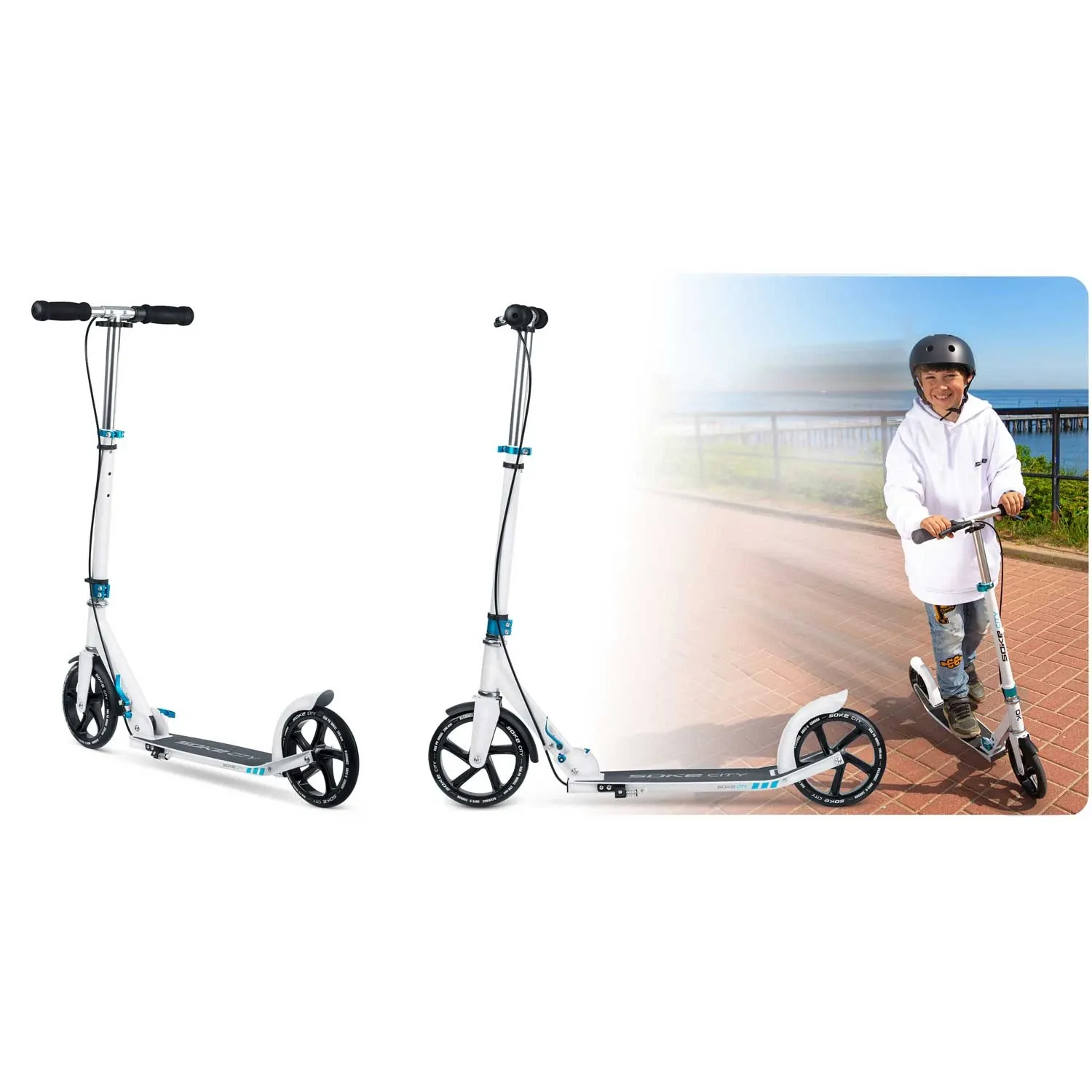 SOKE CITY paspirtukas baltas - nuotrauka 1