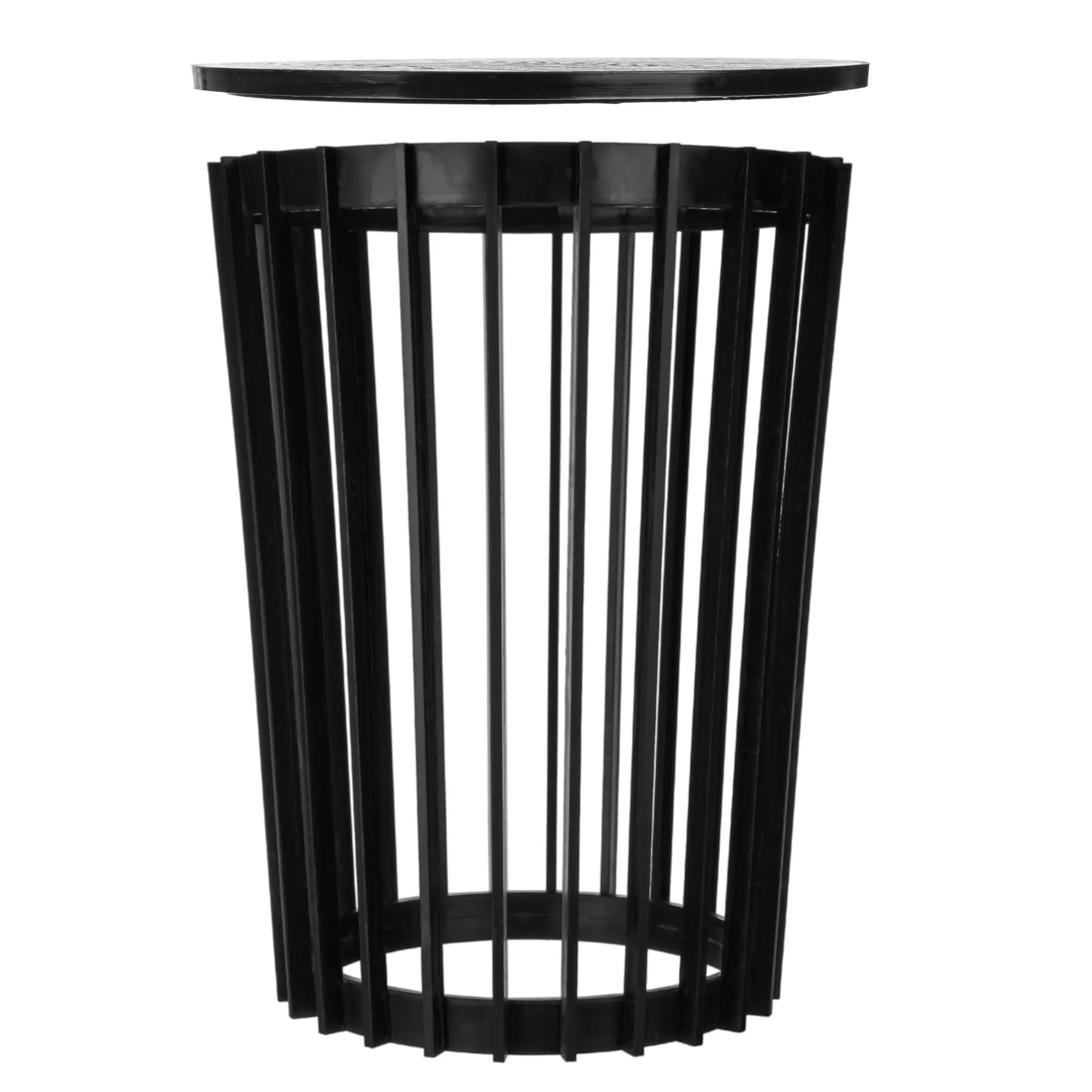 Aytre dvipusis augalų stovas 54 cm juodas + juodas stalviršis