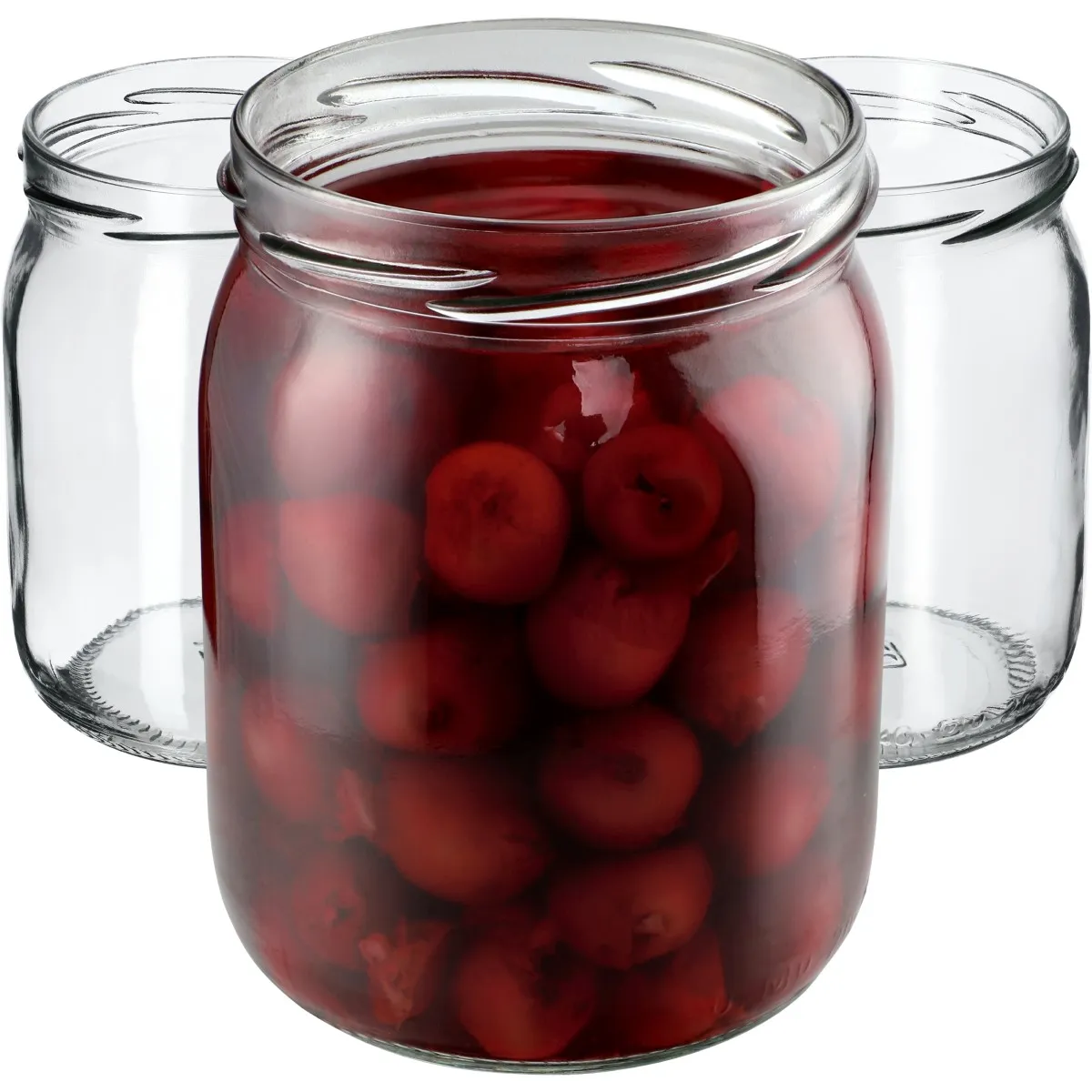 Senos stikliniai indeliai 540 ml, 8 vnt., 82 mm, be dangtelių