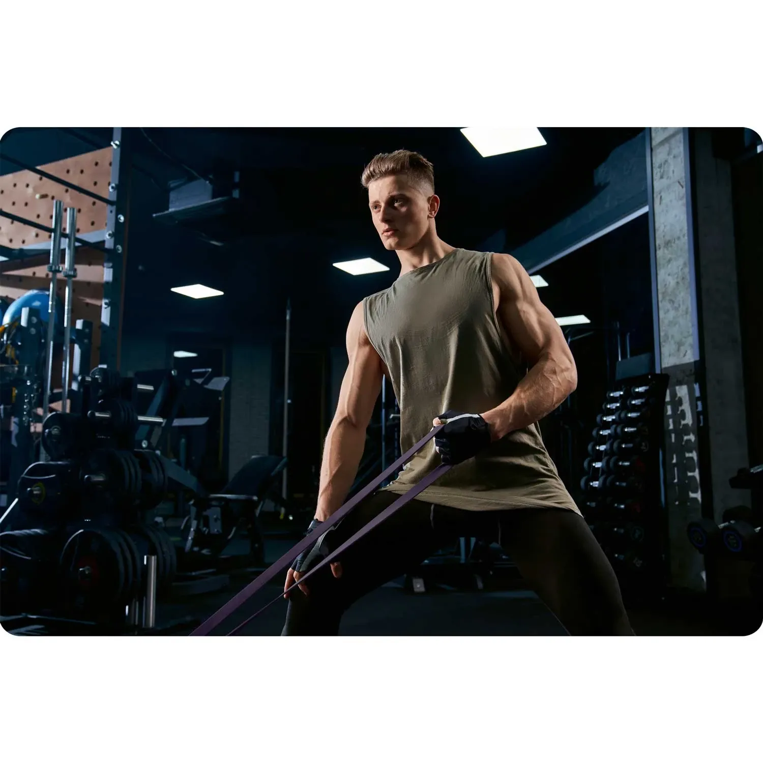 NS-960 Neo-Sport violetinė mankštos pasipriešinimo juosta - nuotrauka 1