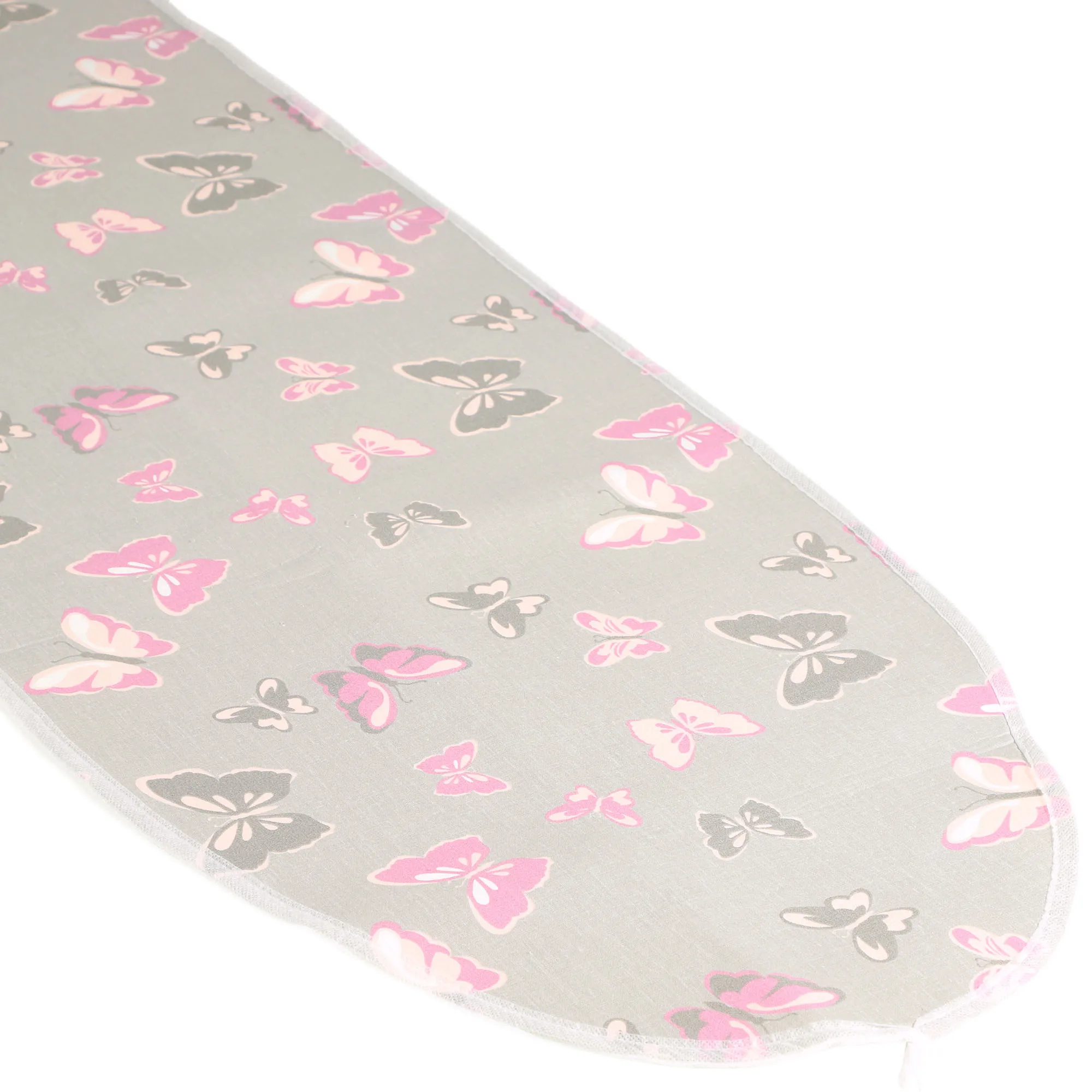 Viseu lyginimo lentos užvalkalas, tamprus, 115×40 cm, drugeliai