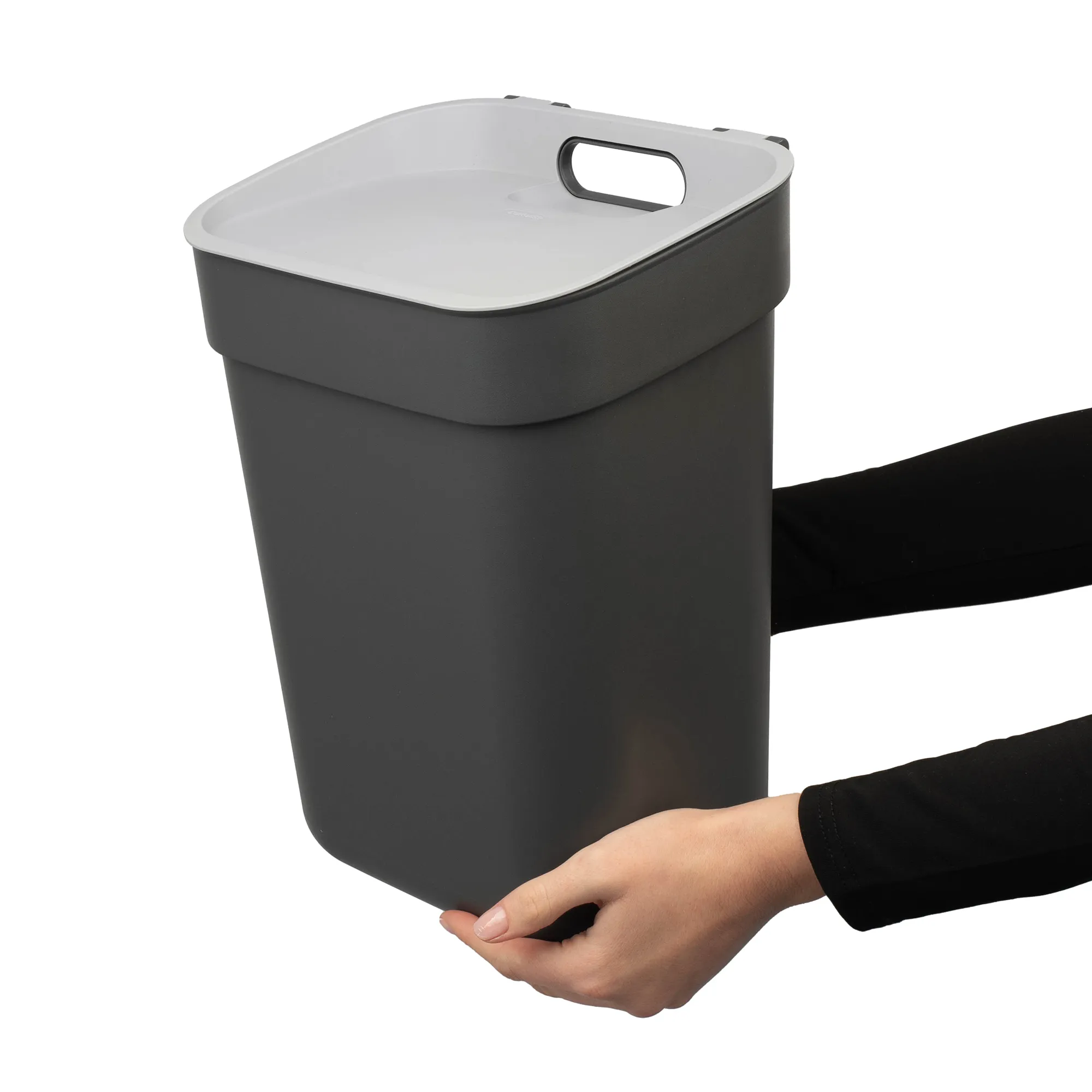 „Curver Ready to Collect“ 10 litrų pilka atliekų rūšiavimo šiukšliadėžė