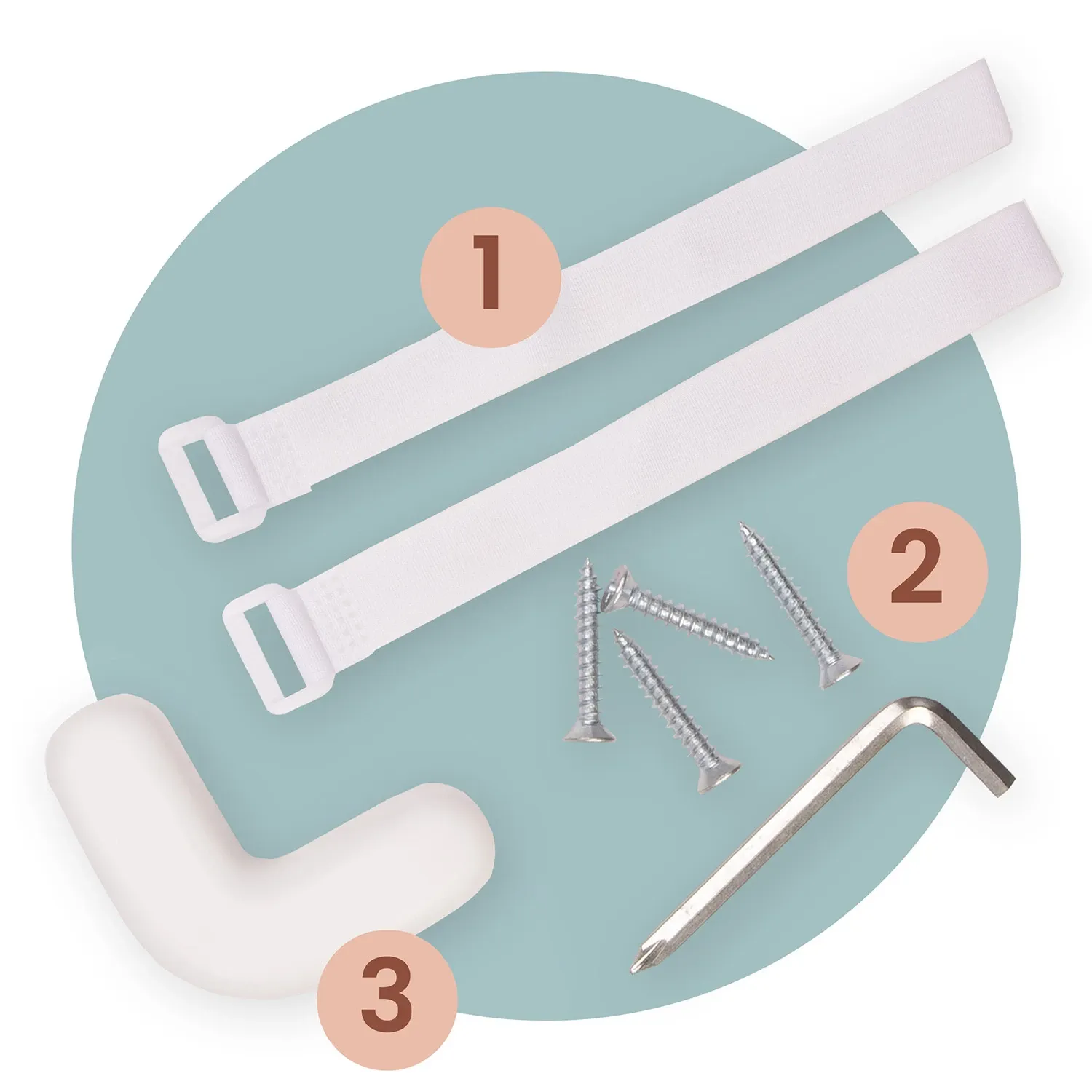 Apsauginė lovos užtvara, apsauginiai varteliai, spyna, 180 cm, Nukido NK-227, pilka - nuotrauka 1