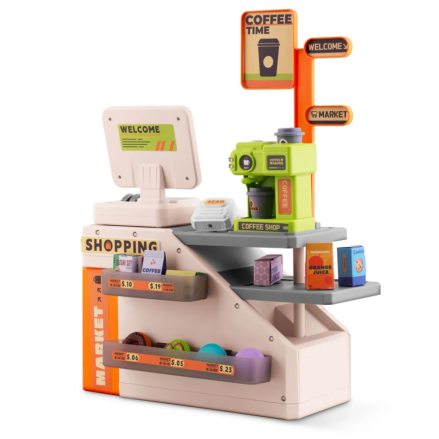 Interaktyvus žaislinis kasos aparatas RK-822 Ricokids - nuotrauka 1