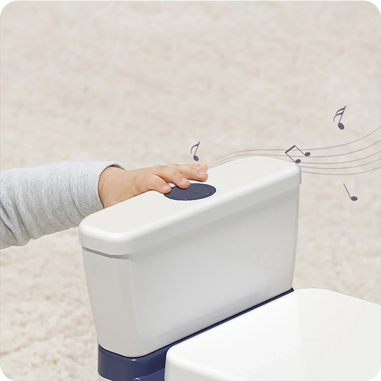 Vaikiškas puodukas su melodija RK-290 baltas ir mėlynas - nuotrauka 1