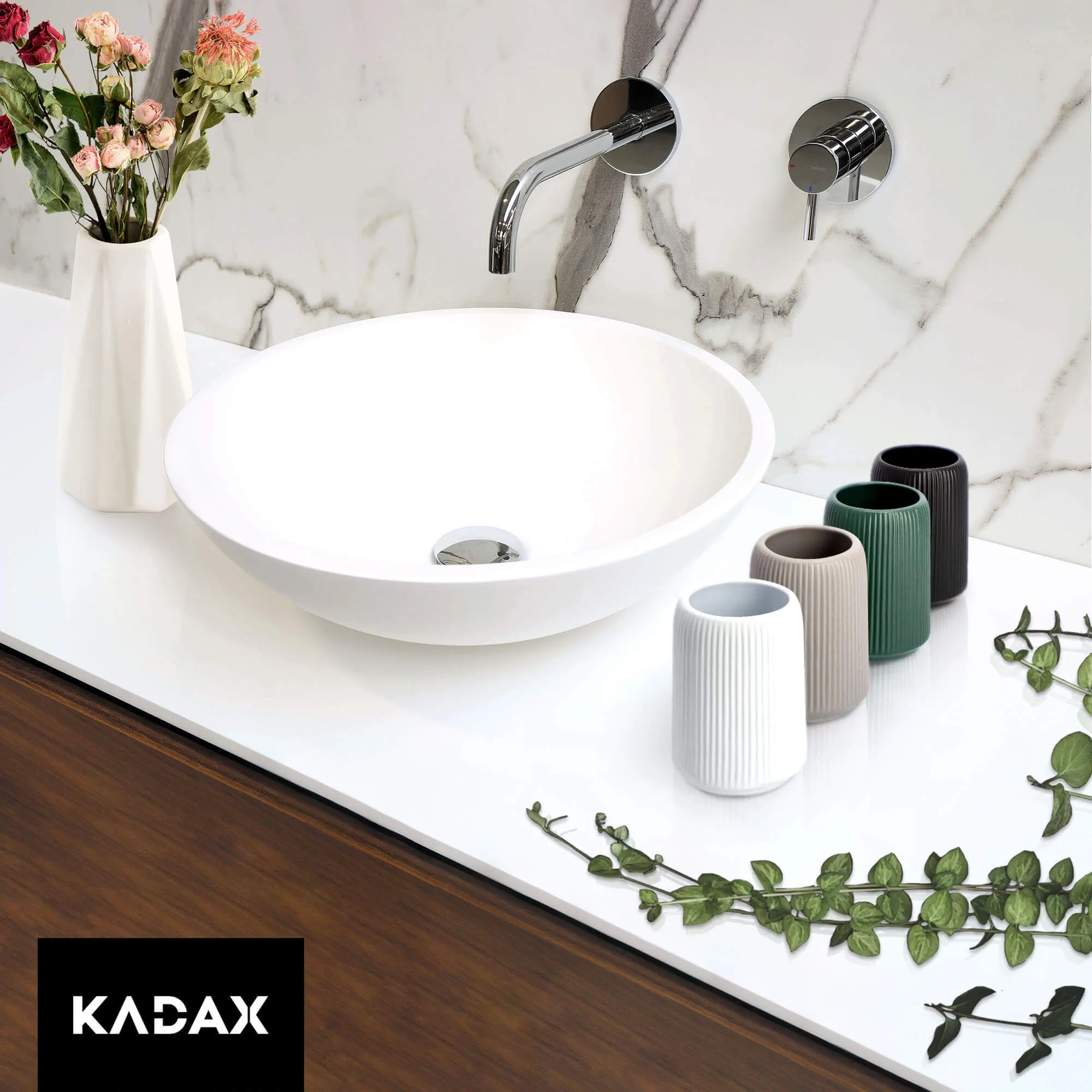 Mataro vonios puodelis, baltas